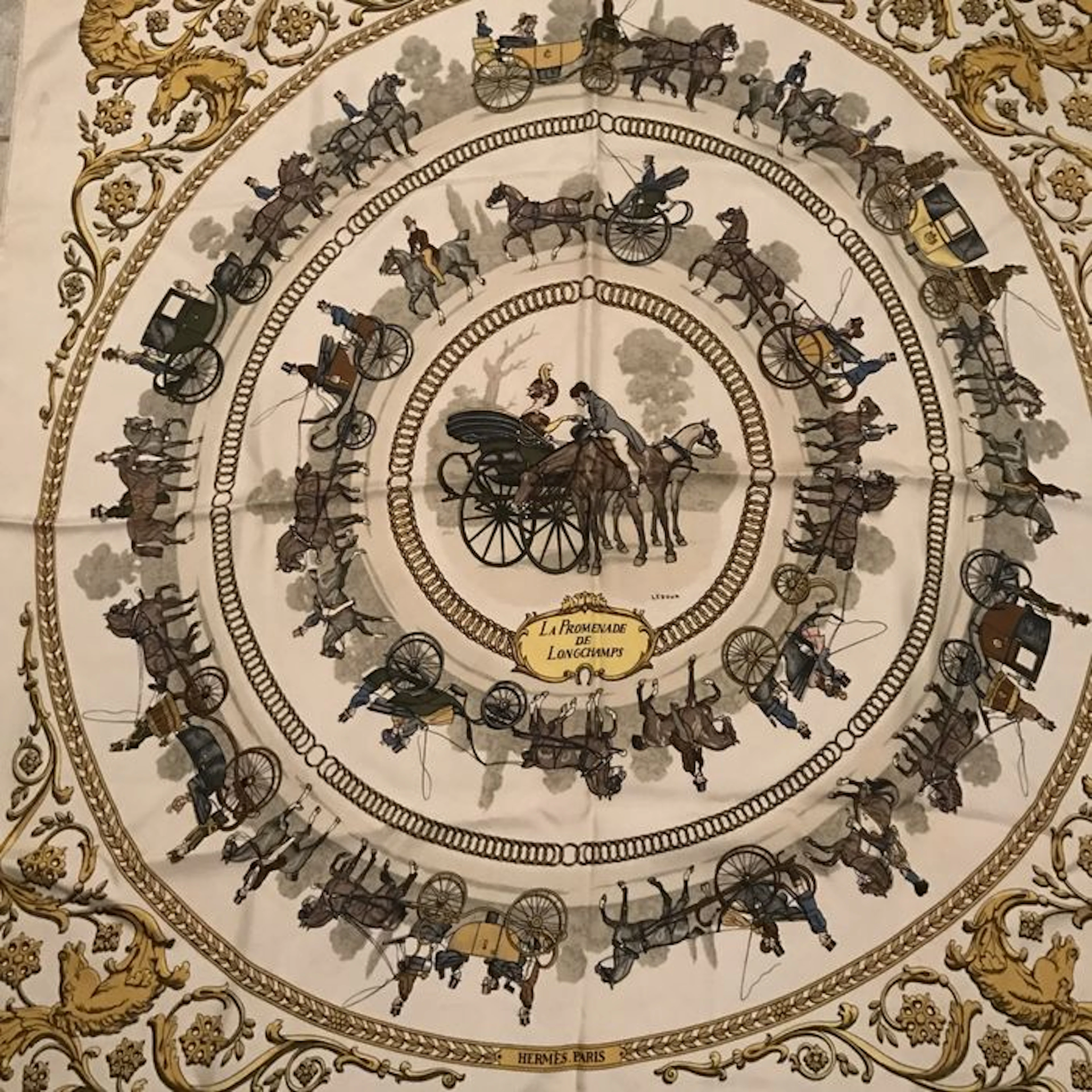 Hermes - Scarf "La promenade de Longchamps"