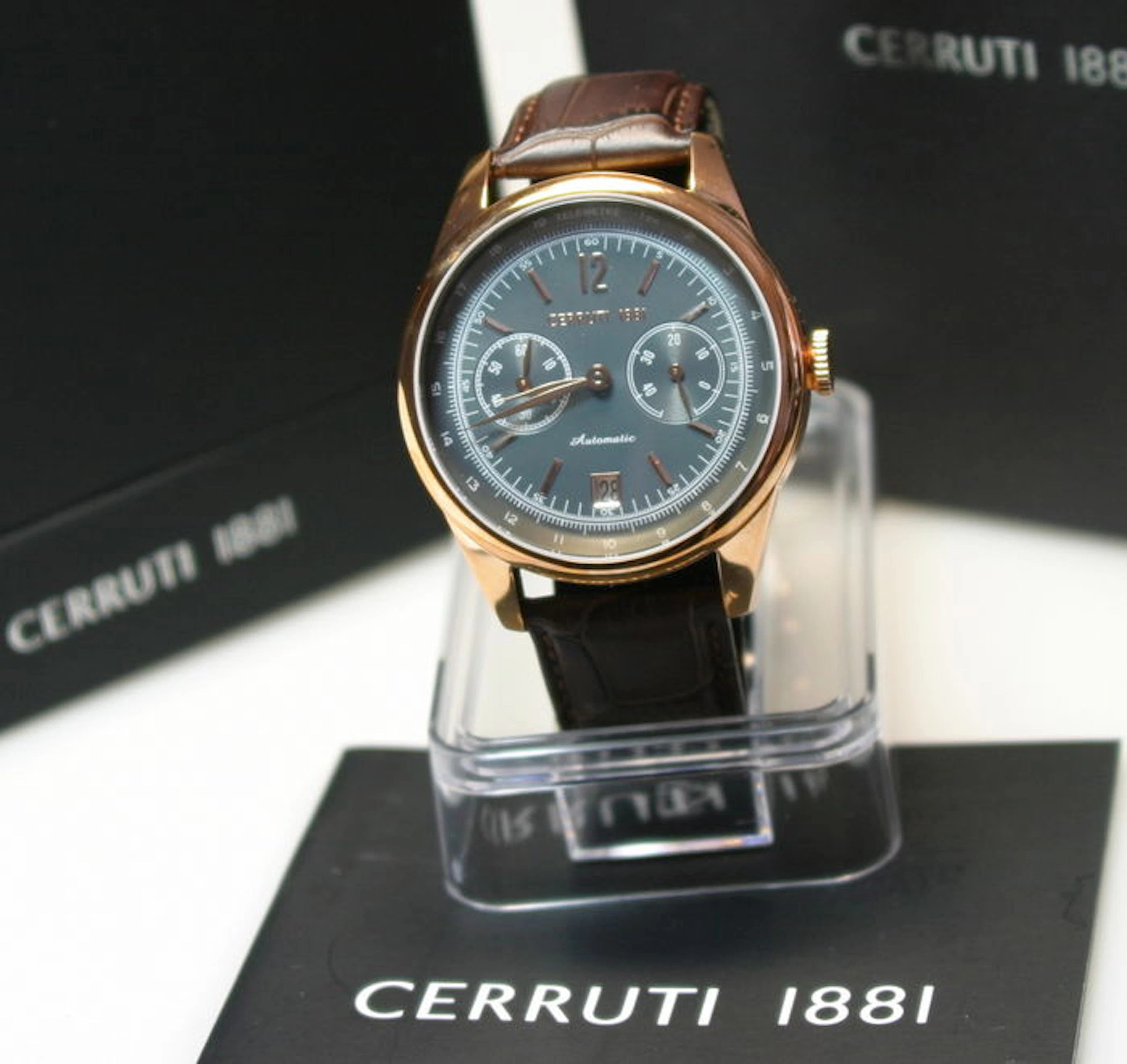 Cerruti 1881 power reserve – men's wristwatch – 2016 unworn