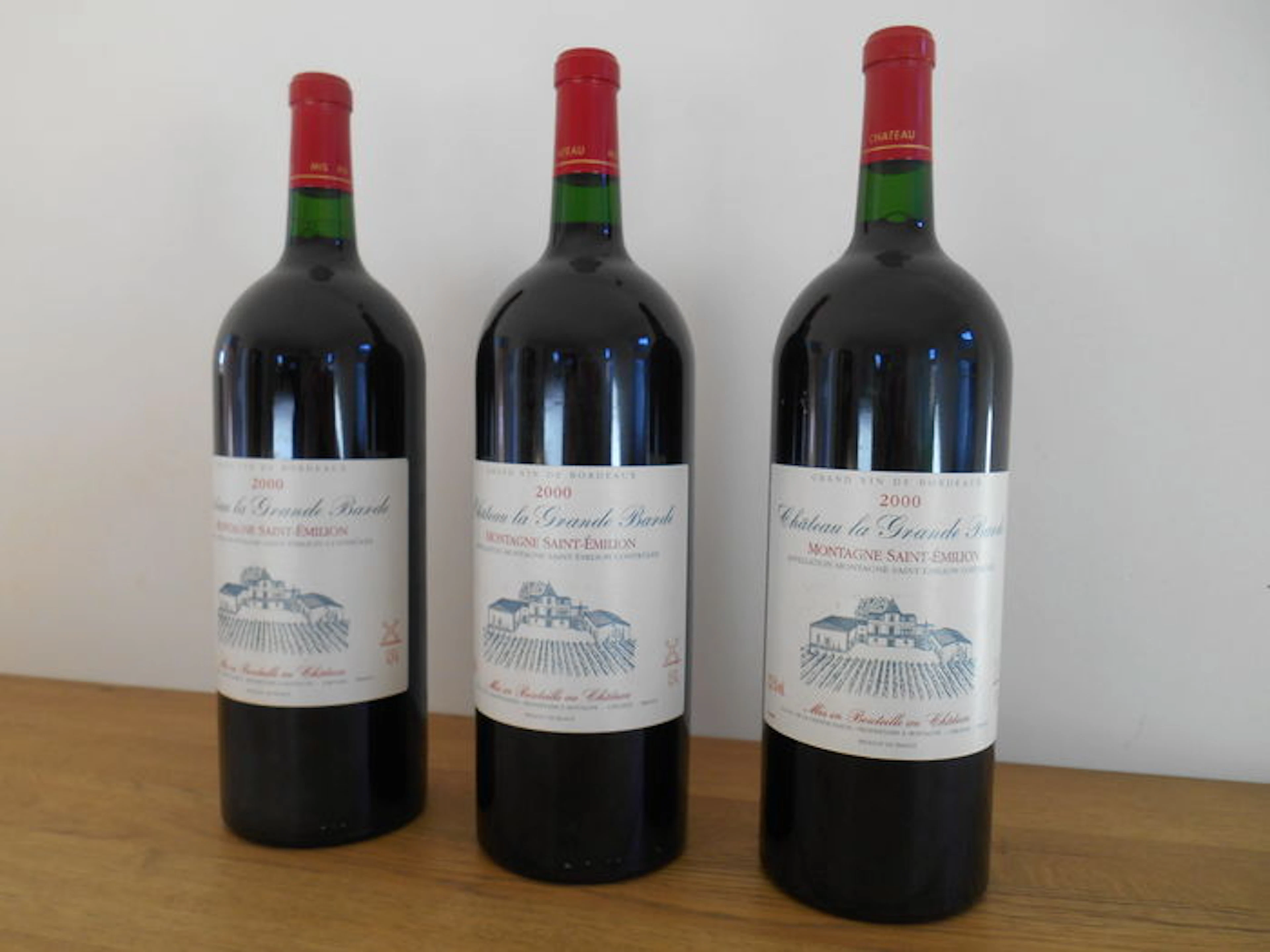 2000 Château La Grande Barde, St-Emilion – 3 Magnum bottles 1,5 l