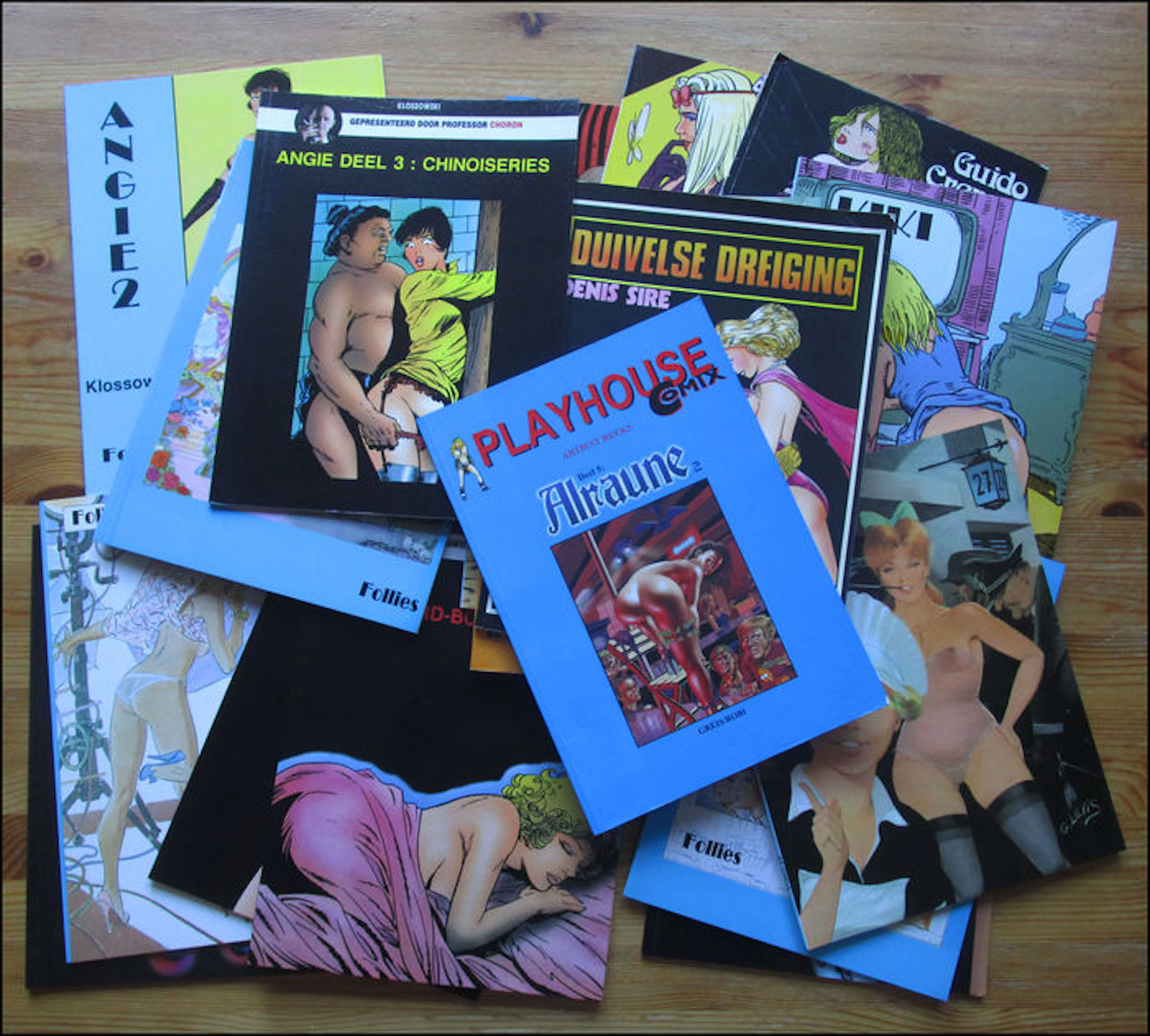 Comics, lot with 20 erotic comic books-1987/1997
