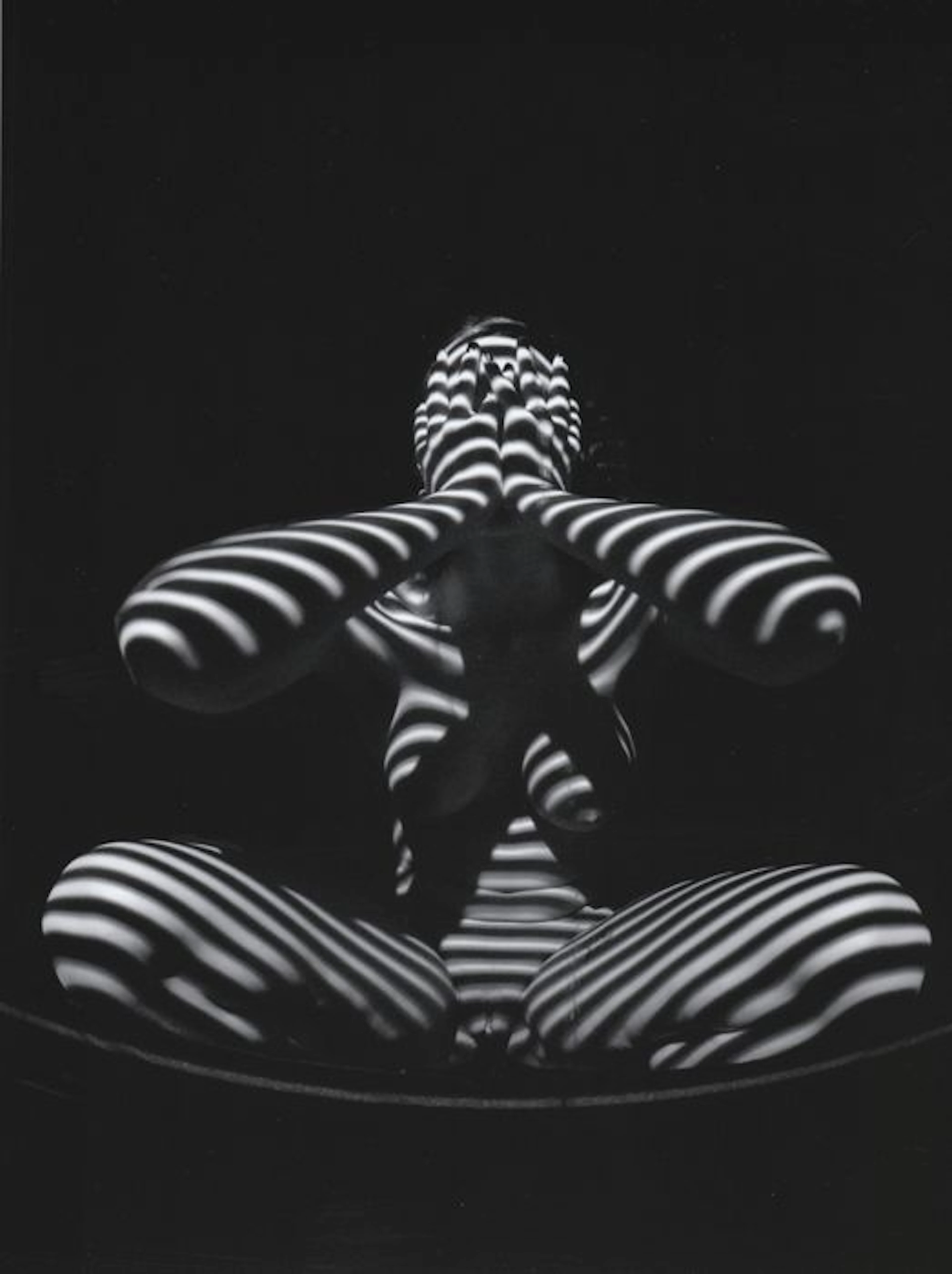 Photo; Chris Maher - Abstract Nude Zebra Woman - 2016