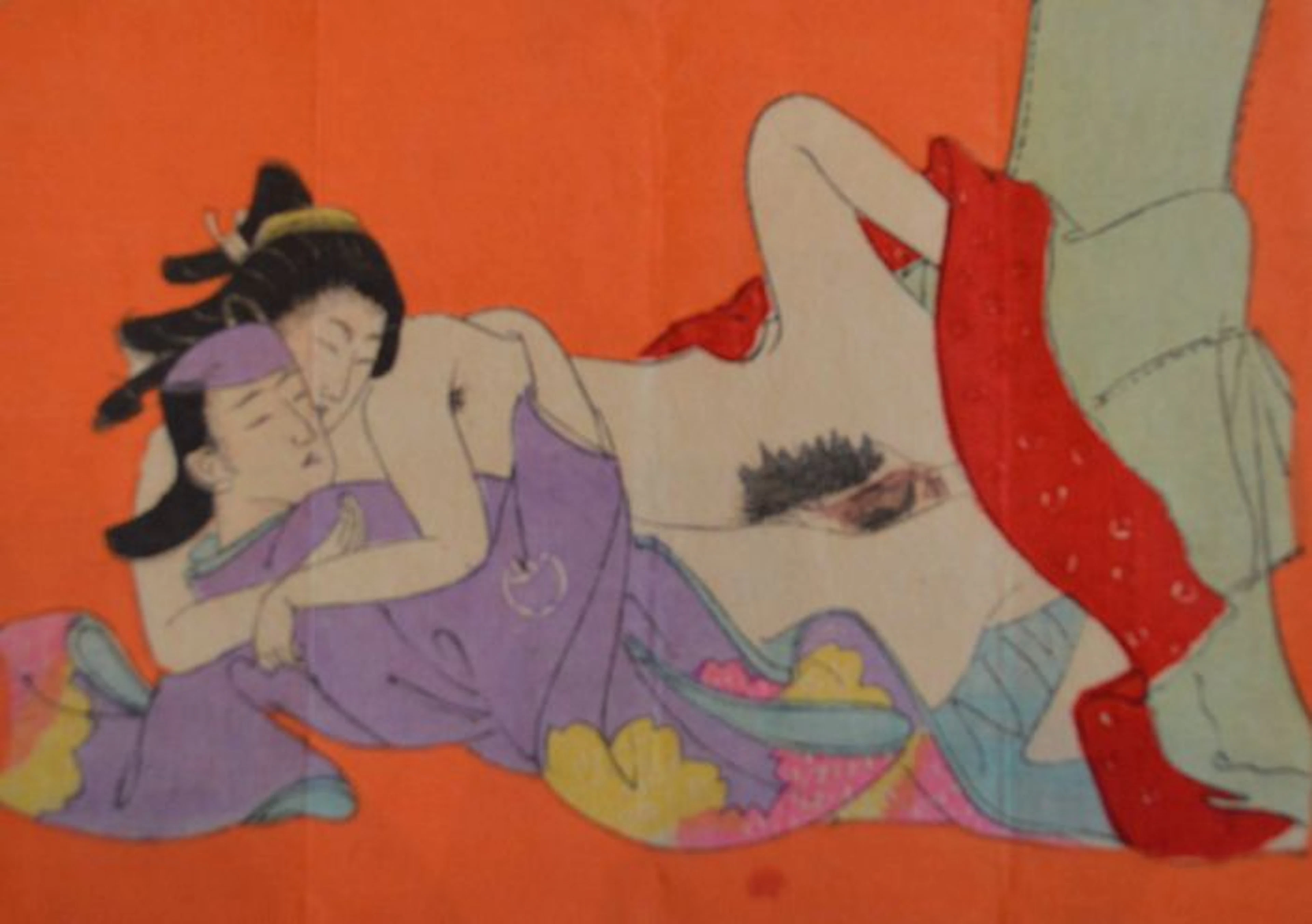An original erotic Shunga – Utagawa – Japan – ca. 1900