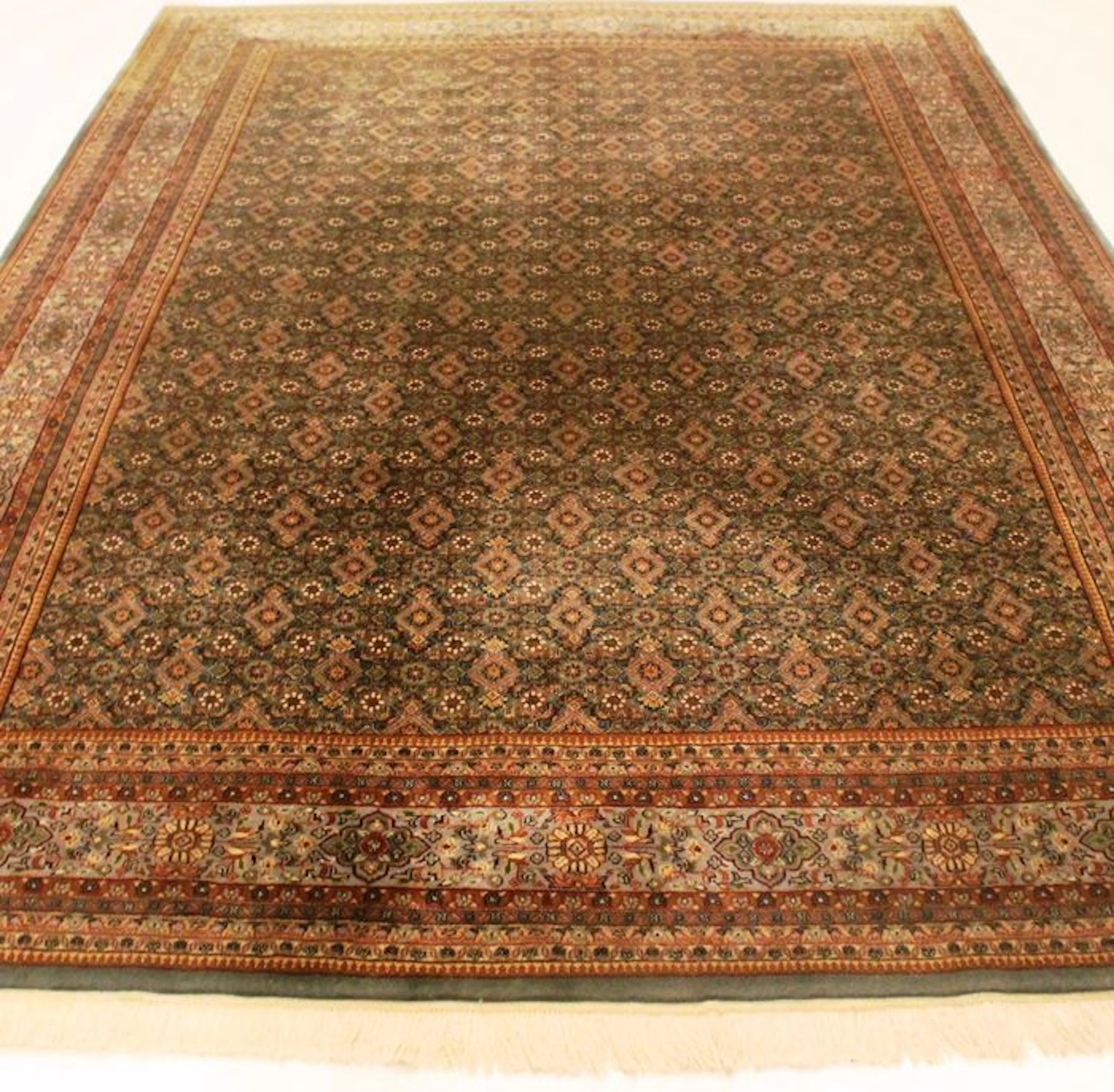 Königlicher Hadgeknüpfter Orientteppich Indo Täbris Made in Indien 245X335cm