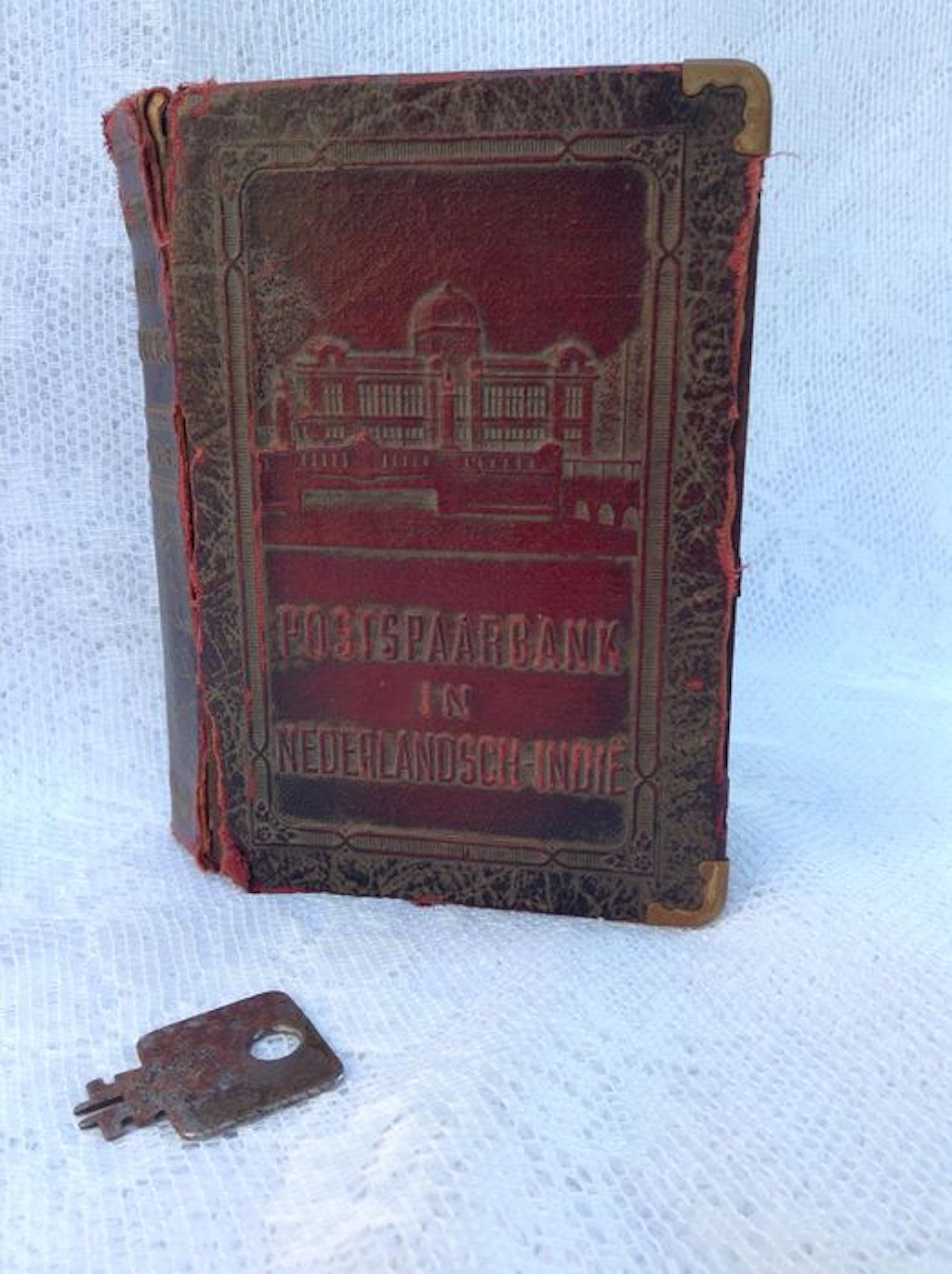 Antique postal savings bank in Dutch East Indies piggy bank-ca. 1920