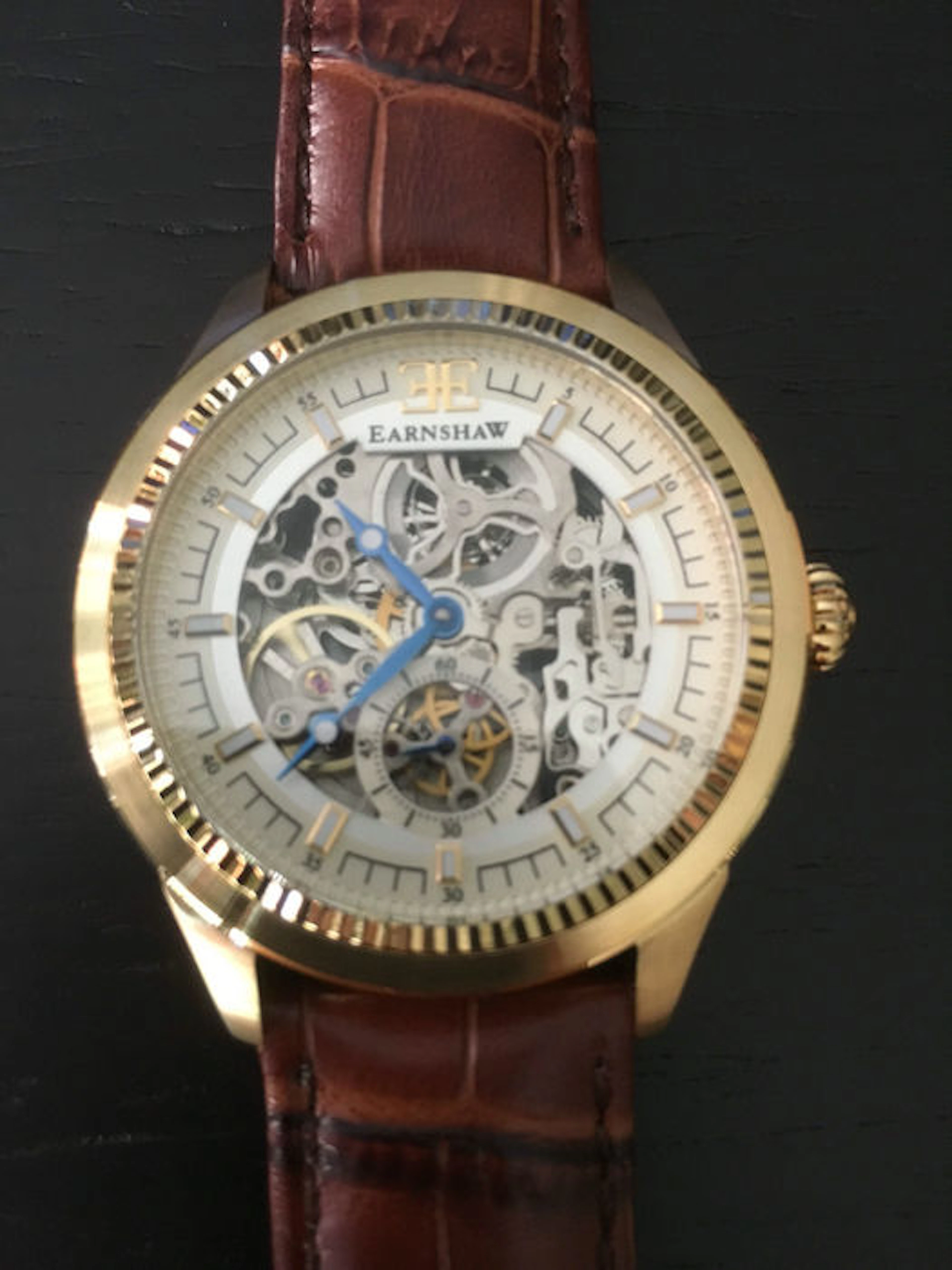 THOMAS EARNSHAW ACADEMY - heren horloge goudverguld
