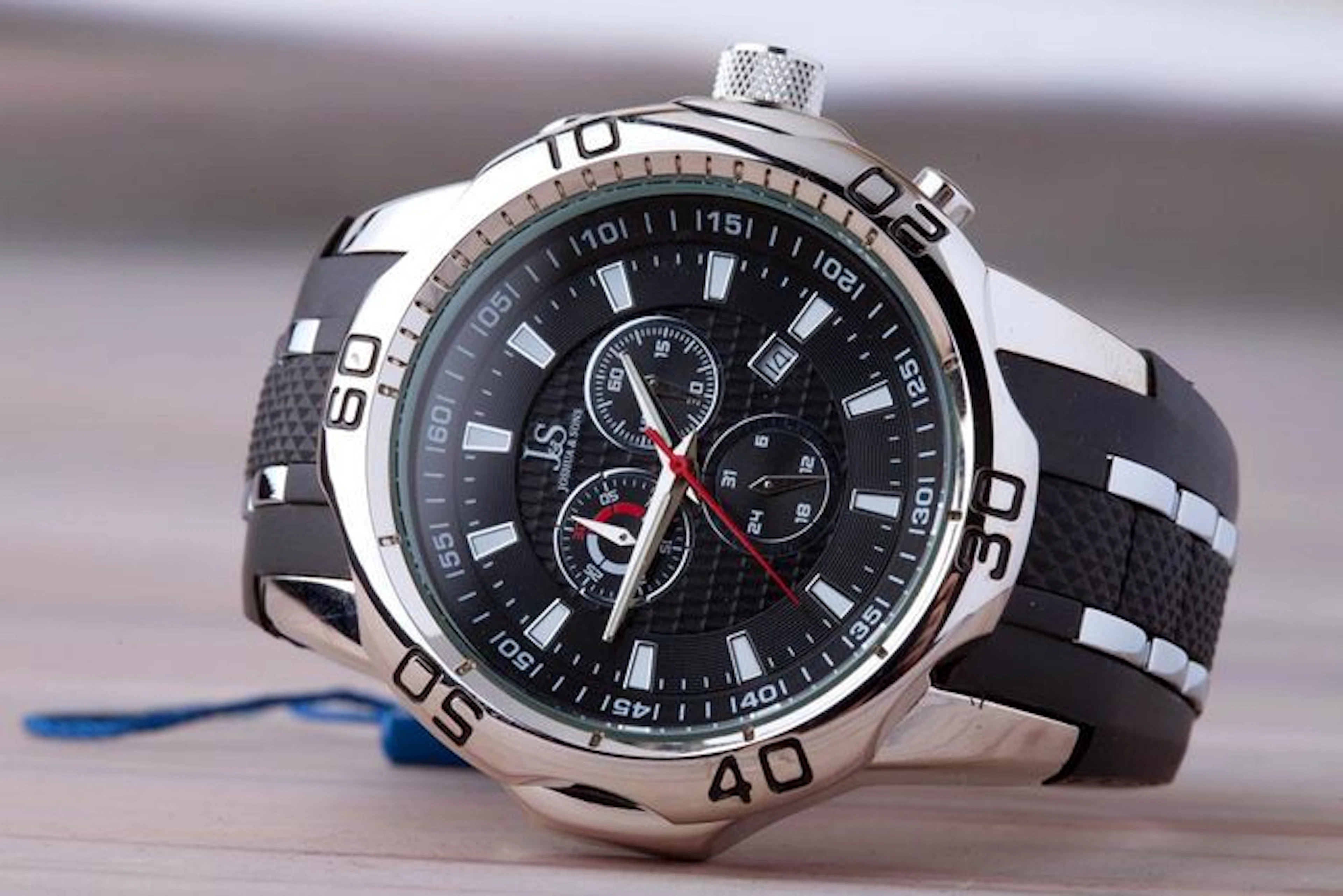 Joshua & Sons Chronograph men's watch – new condition, 29.