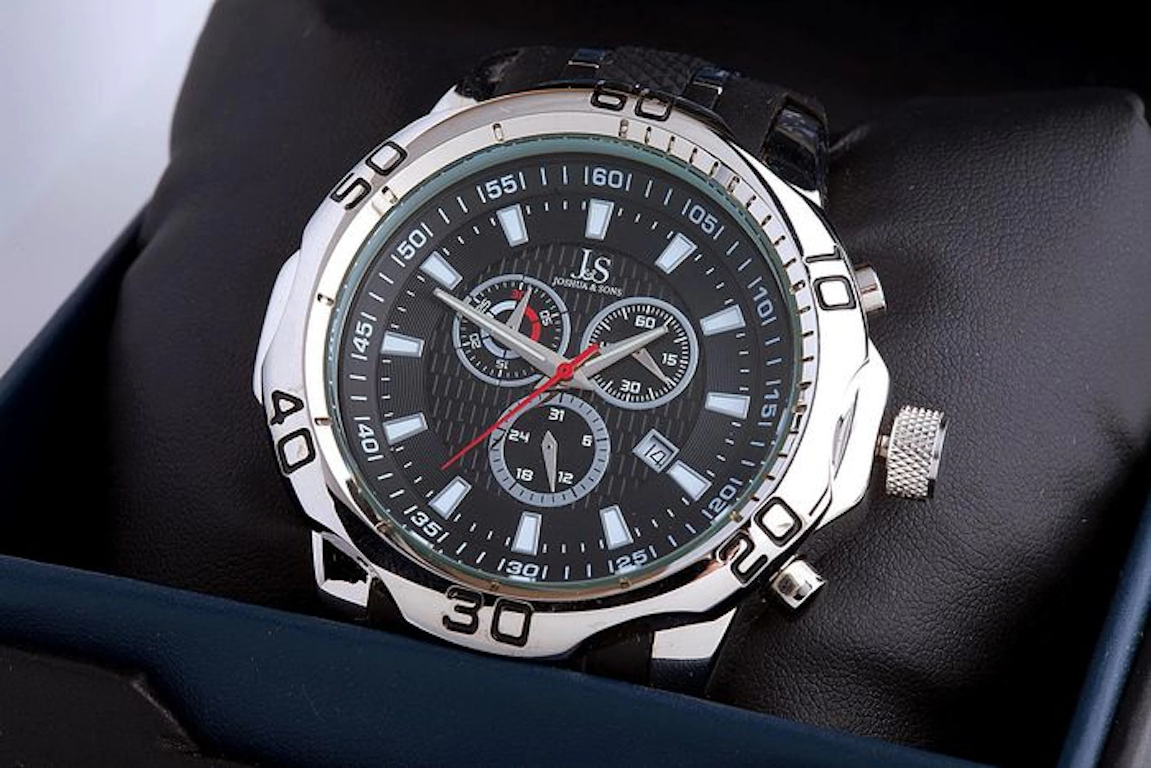 Joshua & Sons Chronograph men's watch – mint condition 02