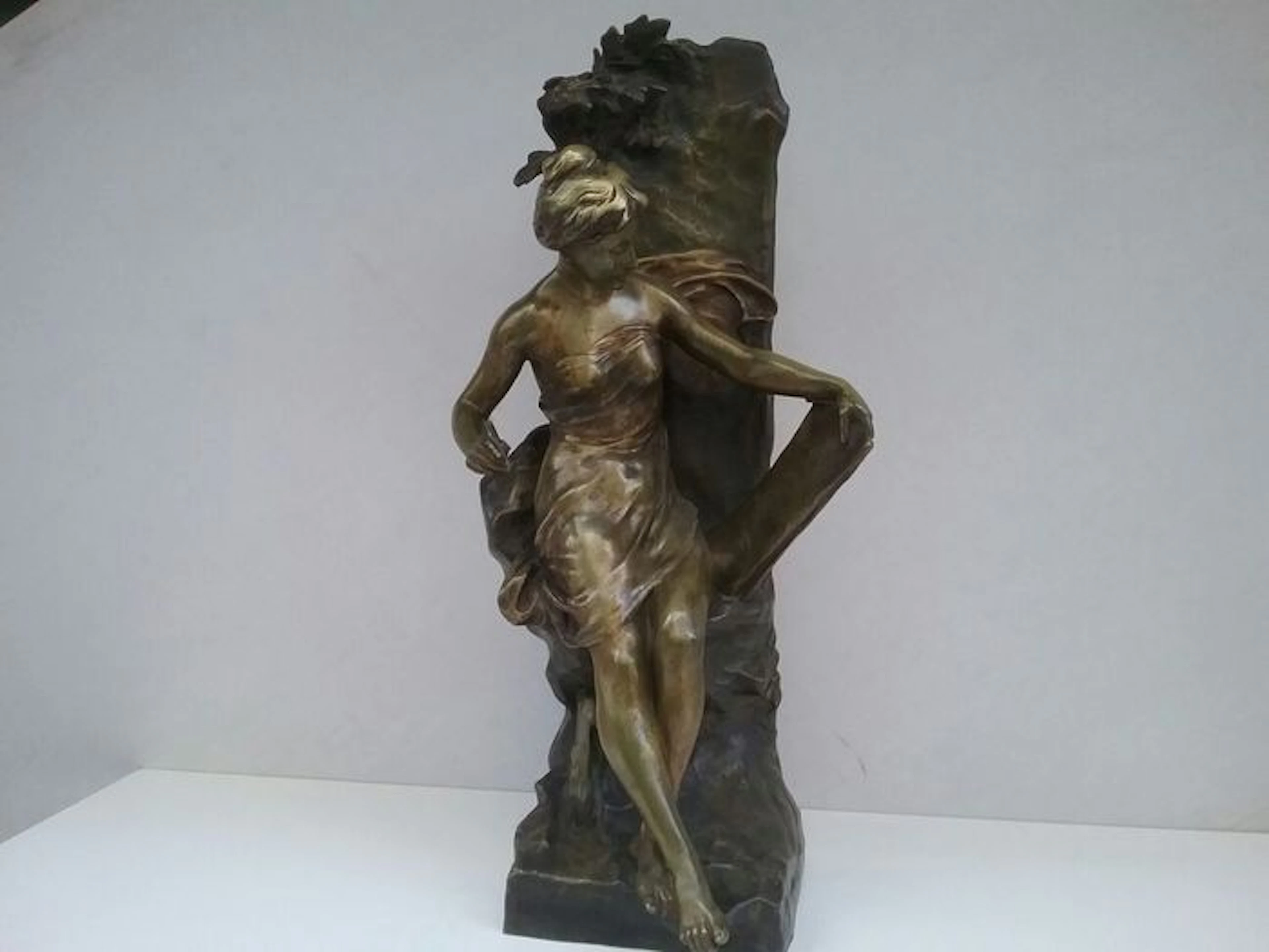 Emile Louis PICAULT (1833-1915) - large bronze sculpture titled 'Mémoria’ - late 19th century
