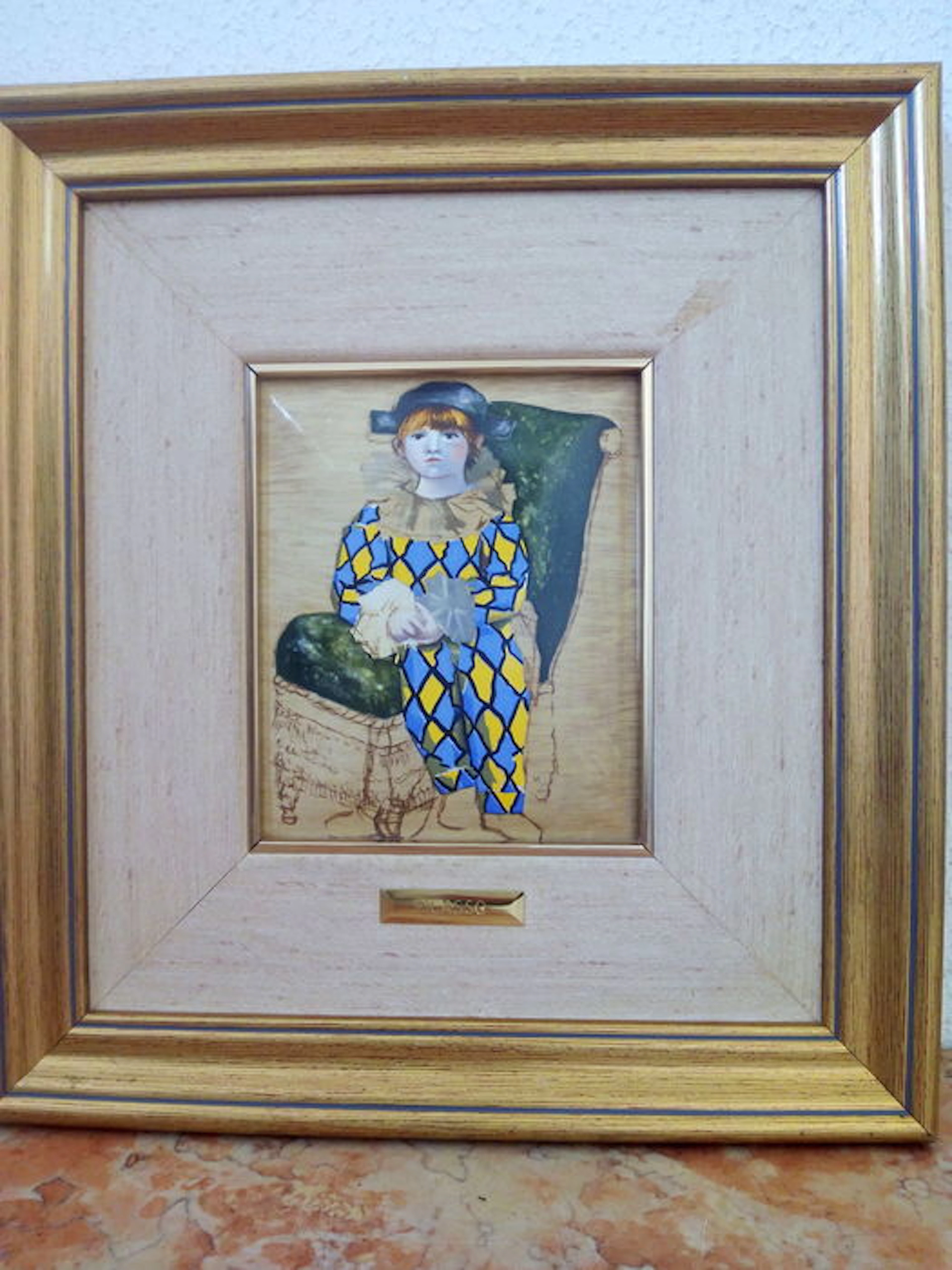 Reproduction 'Arlequim' - Pablo Picasso - guaranteed by the Art Gallery El Greco