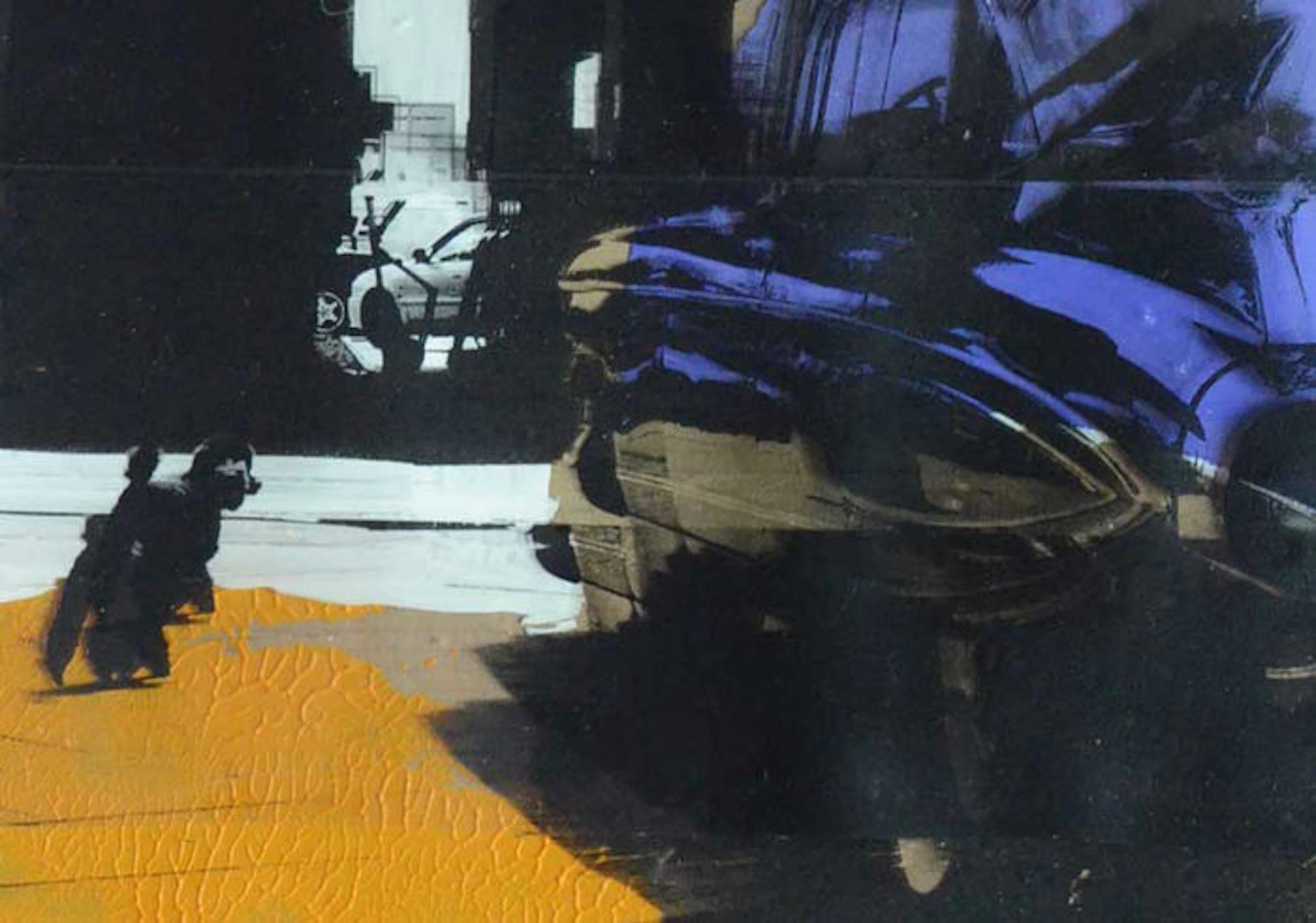 Joseph Ayerle - Poodle & Cadillac in yellow and deep purple