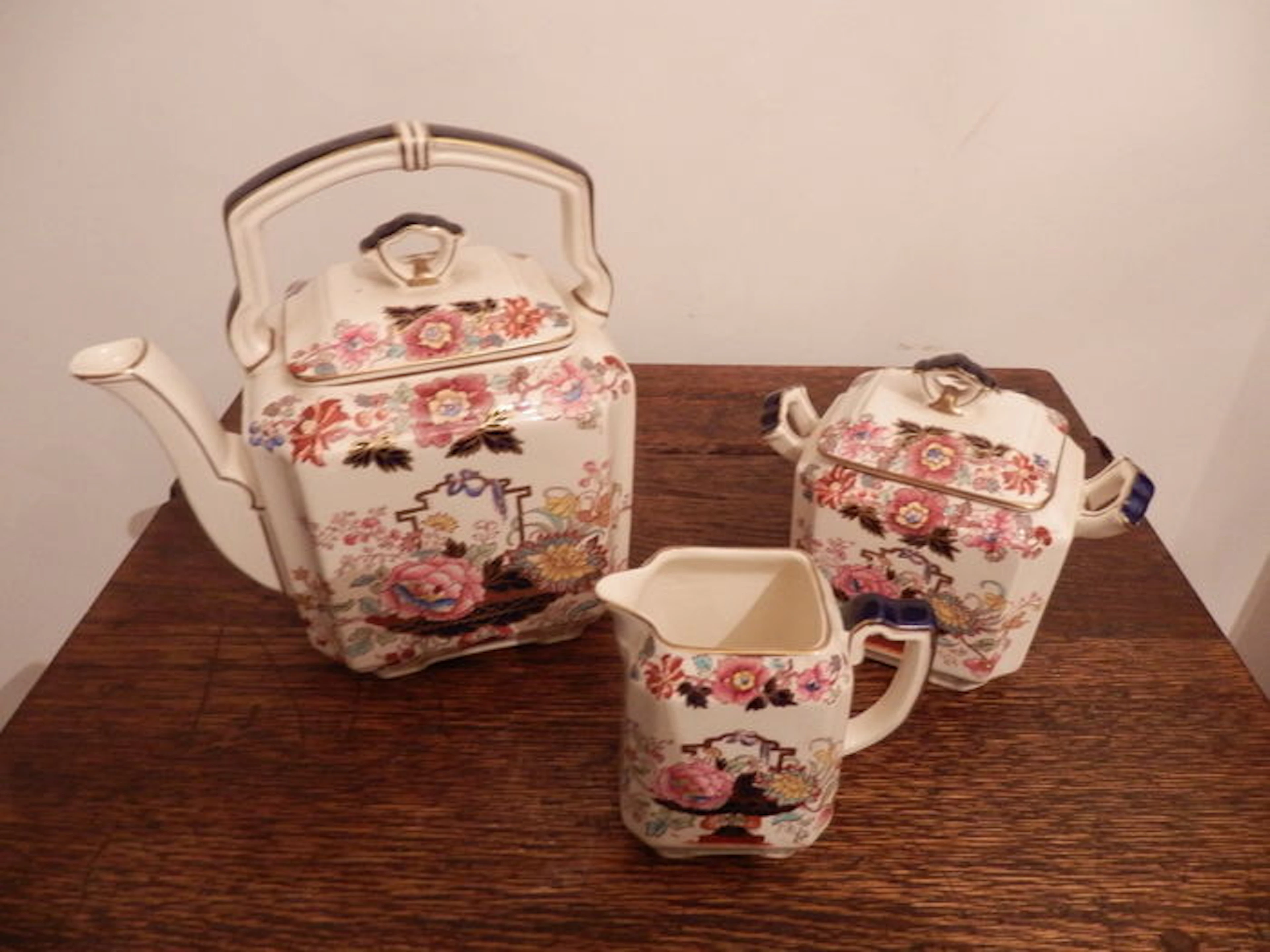 Three pieces of Mason's pottery - England, ca 1940