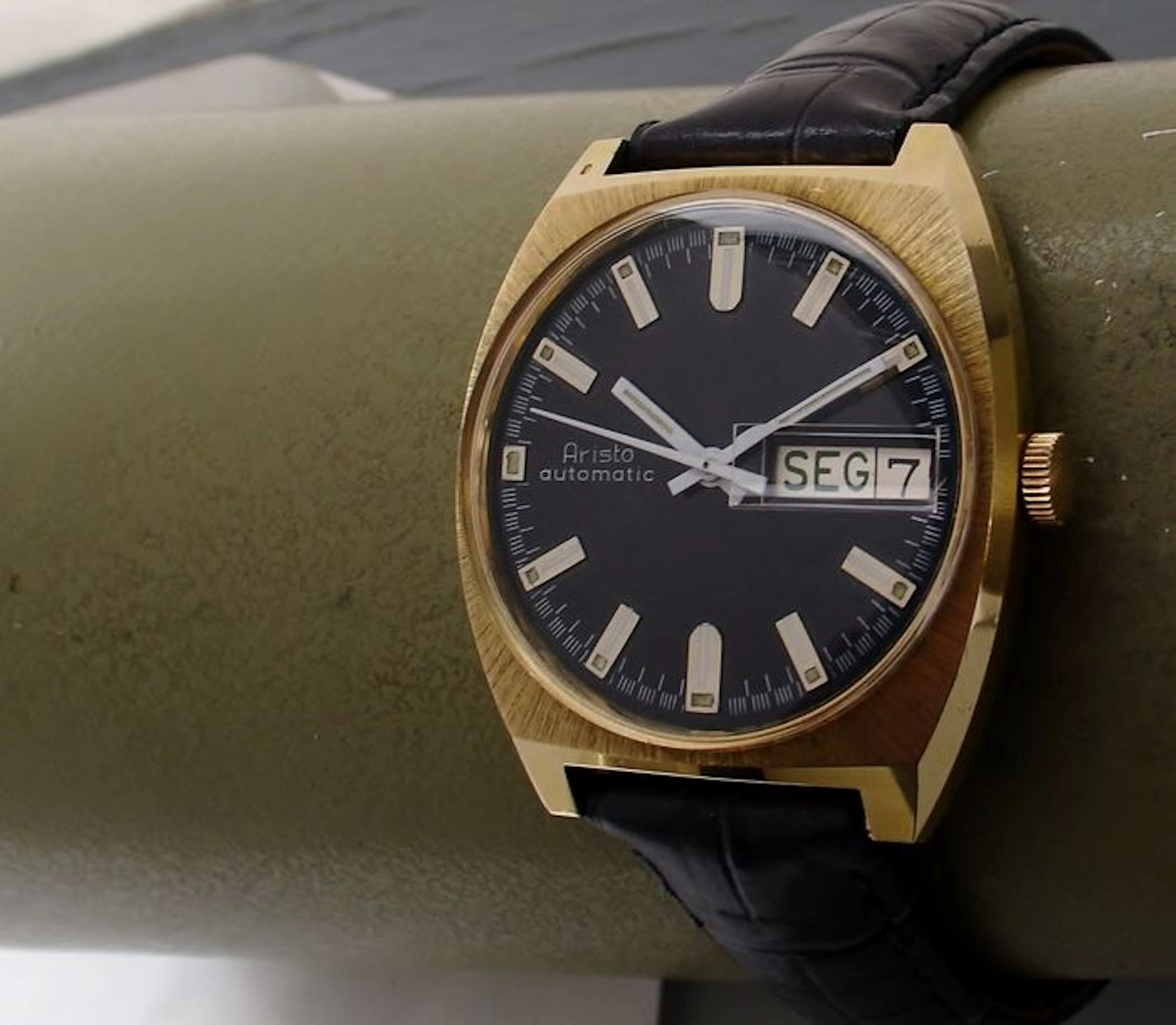 Aristo day date – men's dress watch – 1970s