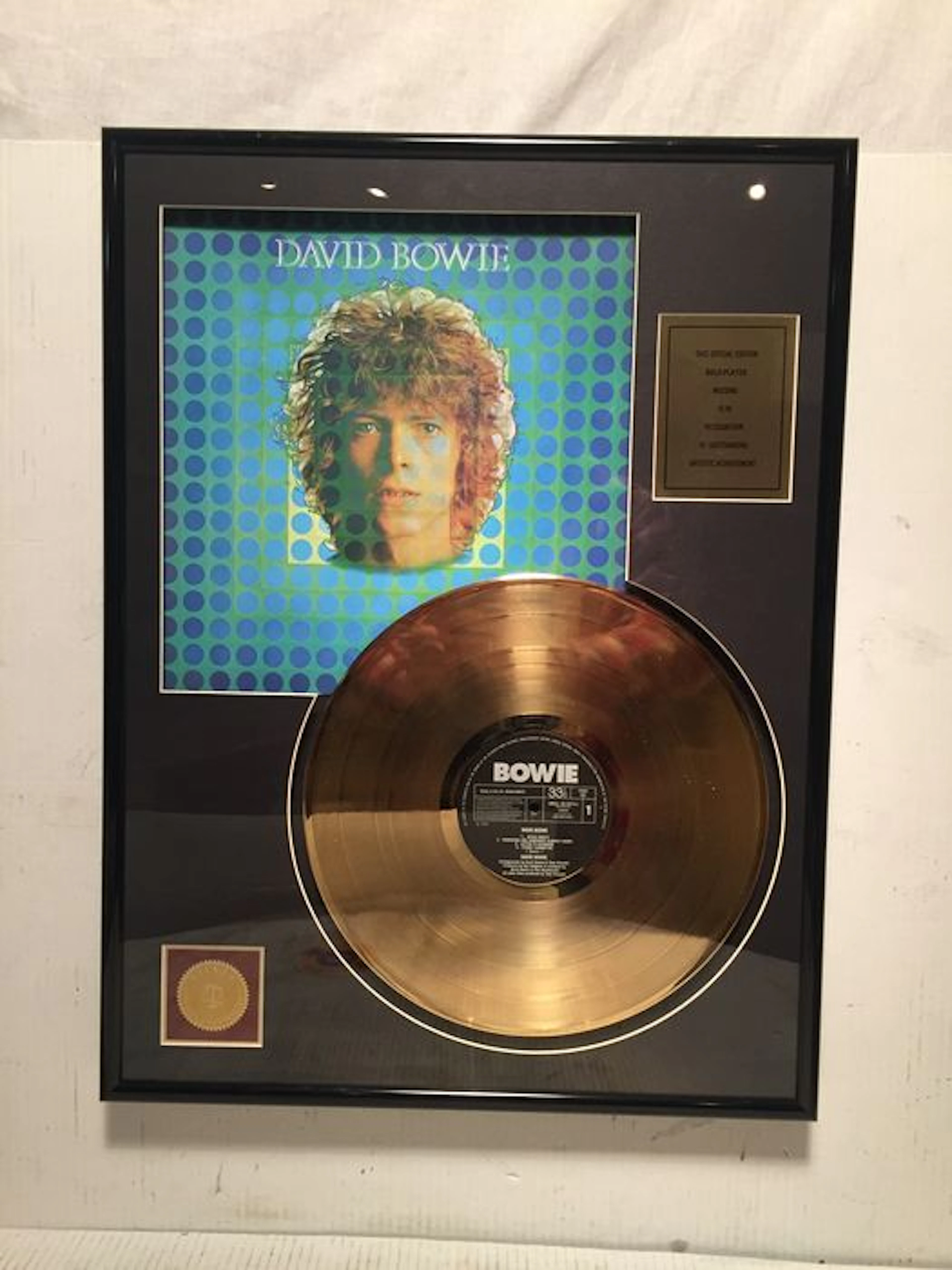 David Bowie - David Bowie - 24 K Gold plated Record