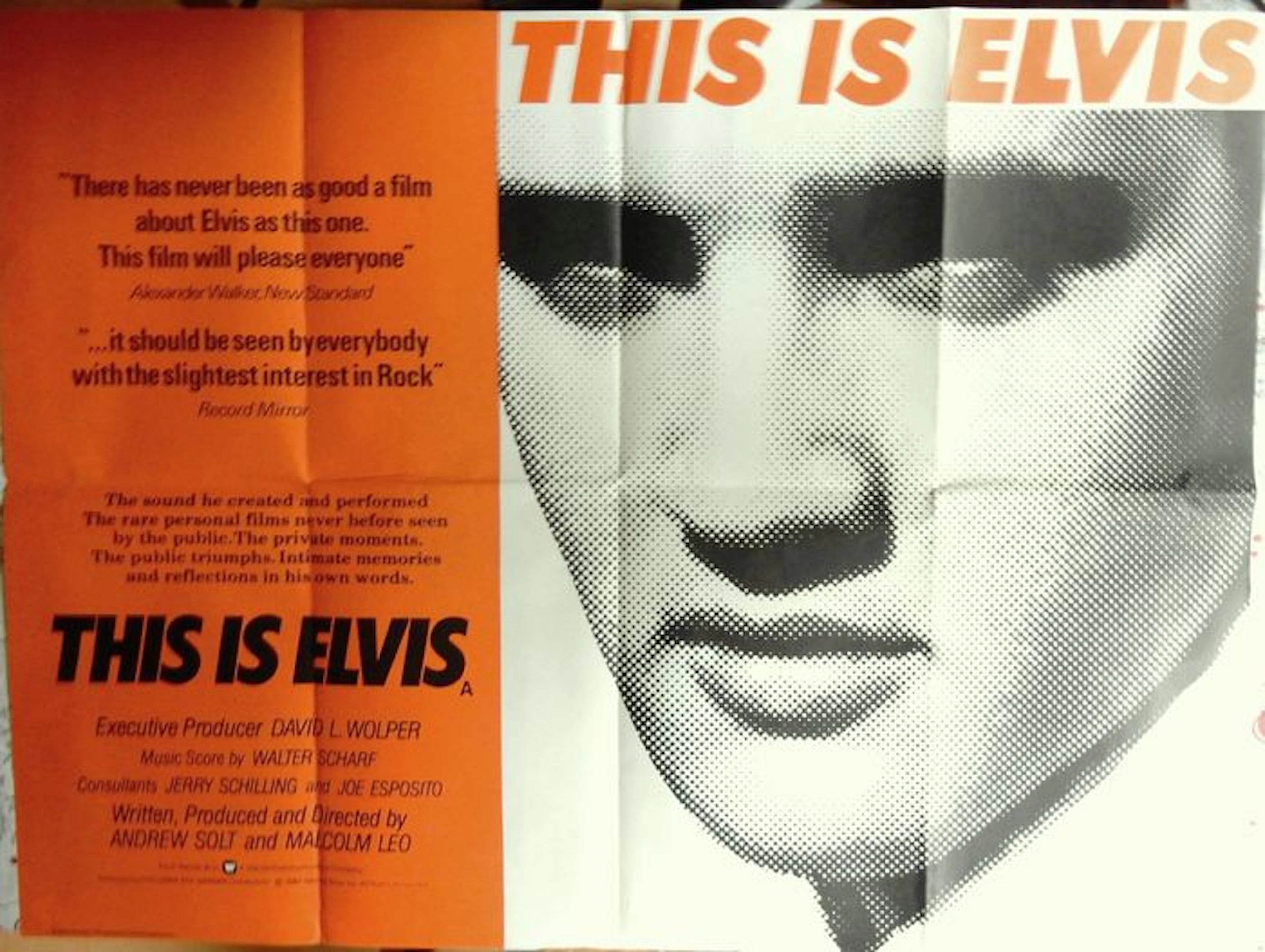 Elvis Presley -original english filmposter "This is Elvis" 1981