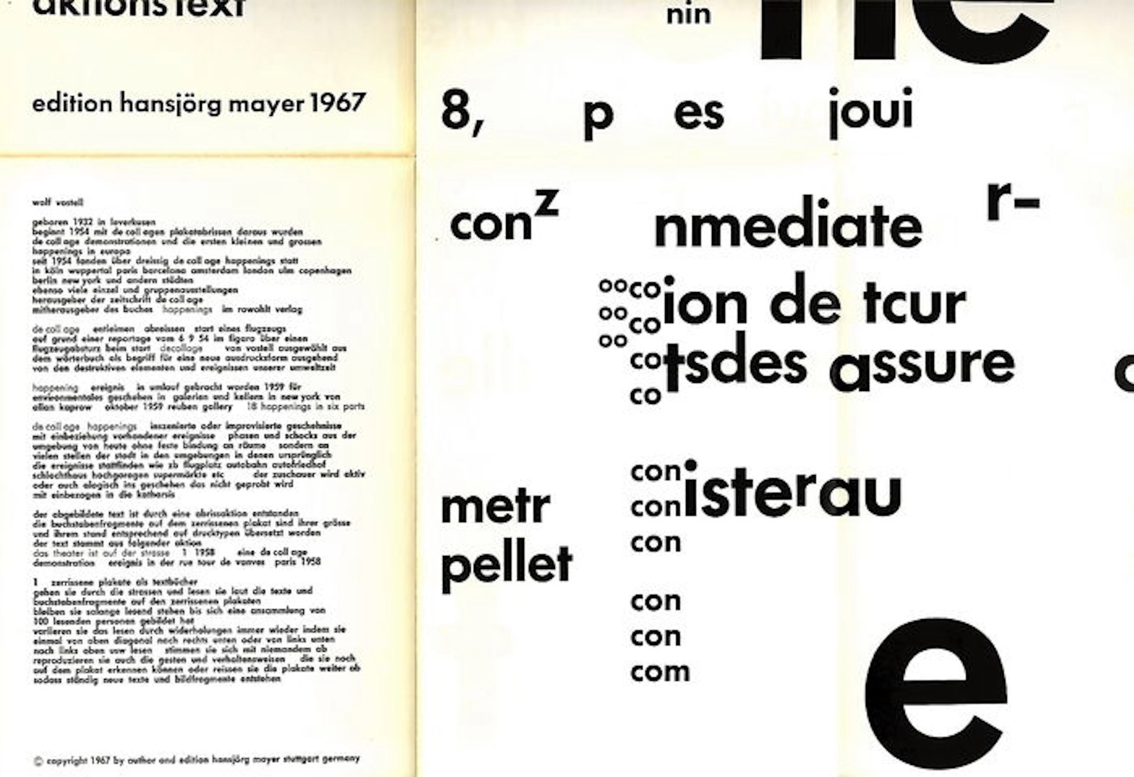 hansjörg mayer (publisher) - futura 19 to 26 - 8 parts - 1967/1968