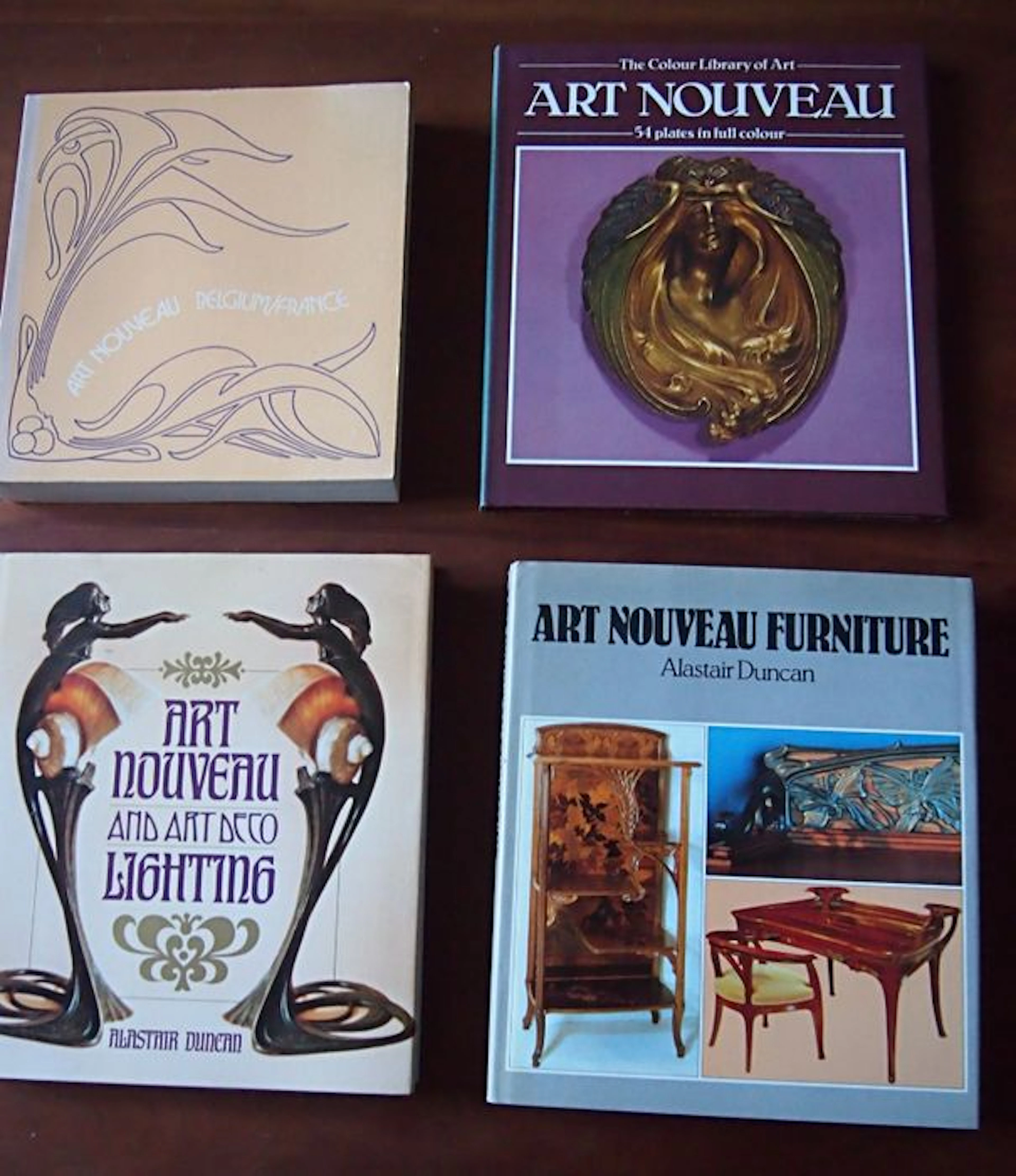 Art Nouveau/Art Deco; Lot with 4 editions - 1976/1984