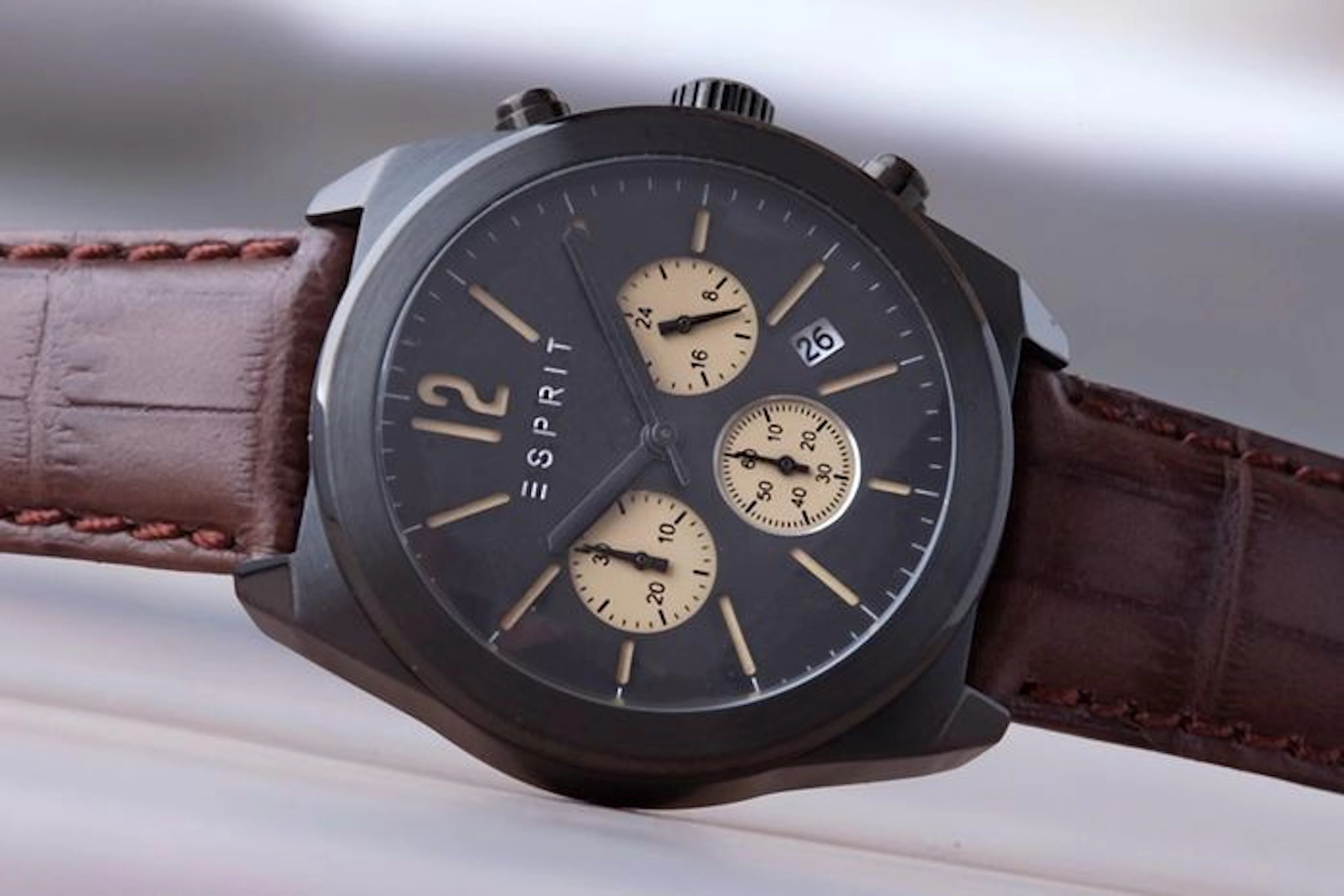 Esprit Dylan chronograph – men's wristwatch – in new condition, 02