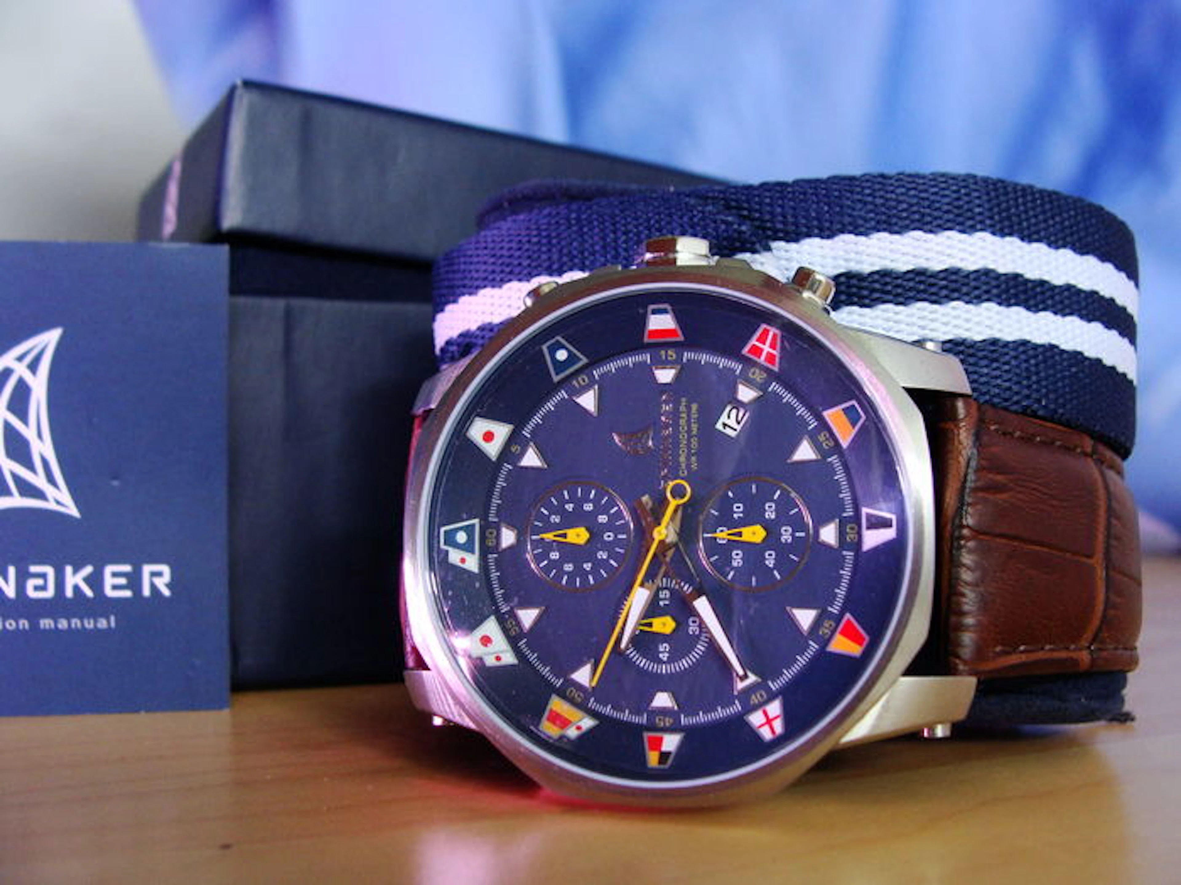 Spinnaker Flaggy Chronograph – Men's watch – Never worn, 10 ATM