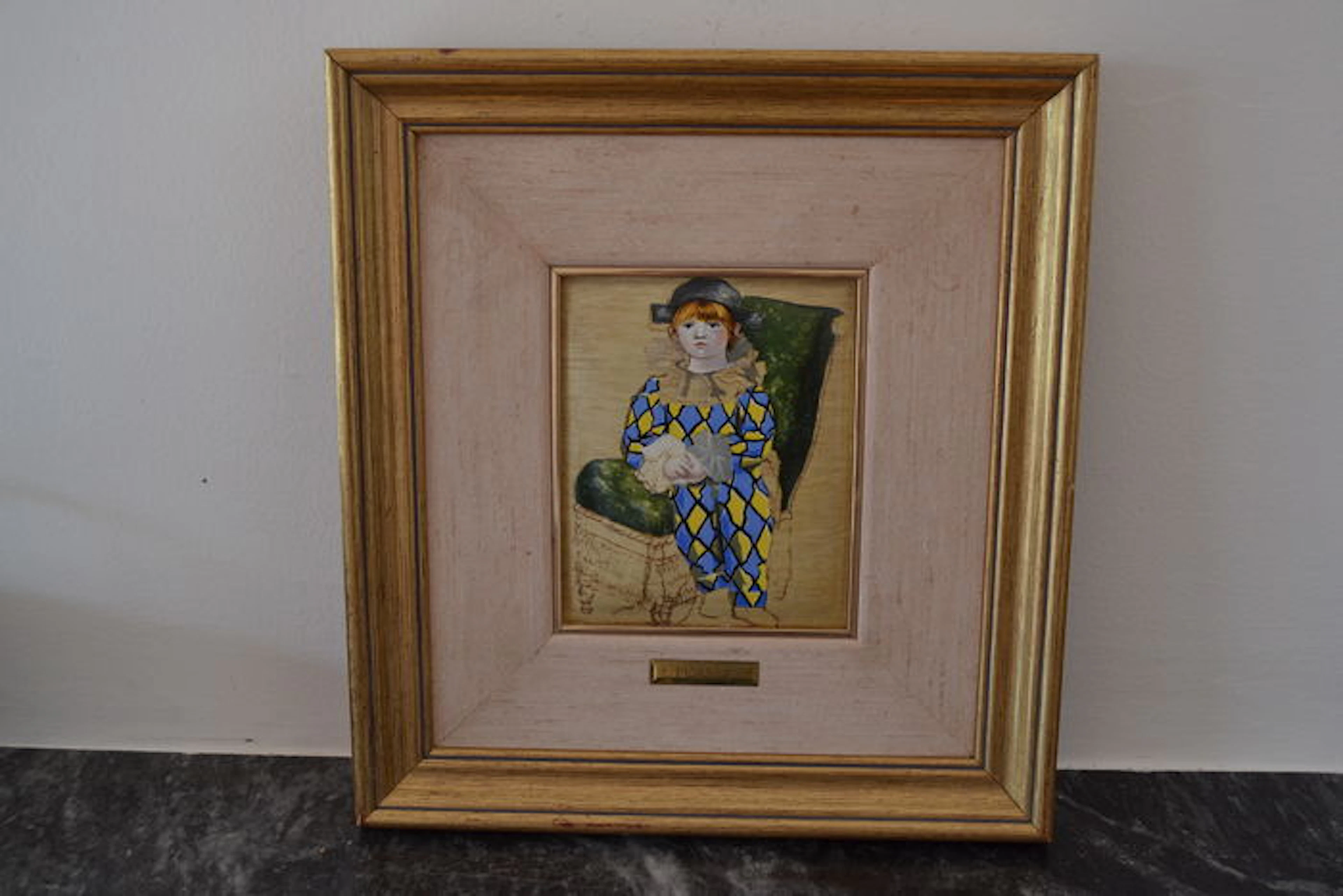 Arlequim , Picasso Reproduction works to the collection "Works of Masters of Impressionism", guaranteed by the Art Gallery El Greco  