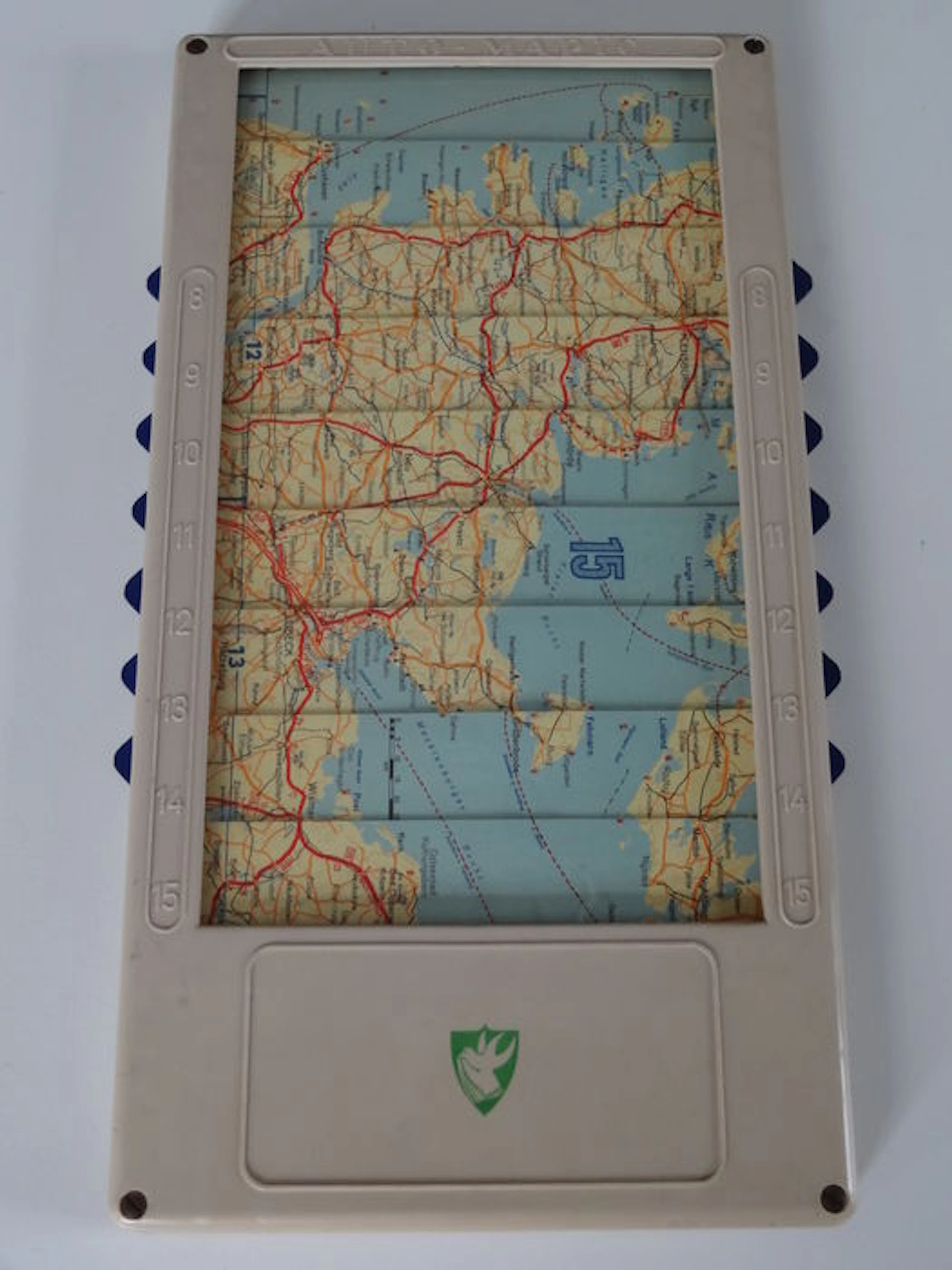 Exceptionally Auto Mavic Trade mark map of Germany for vintage cars 50s / 60s - very rare