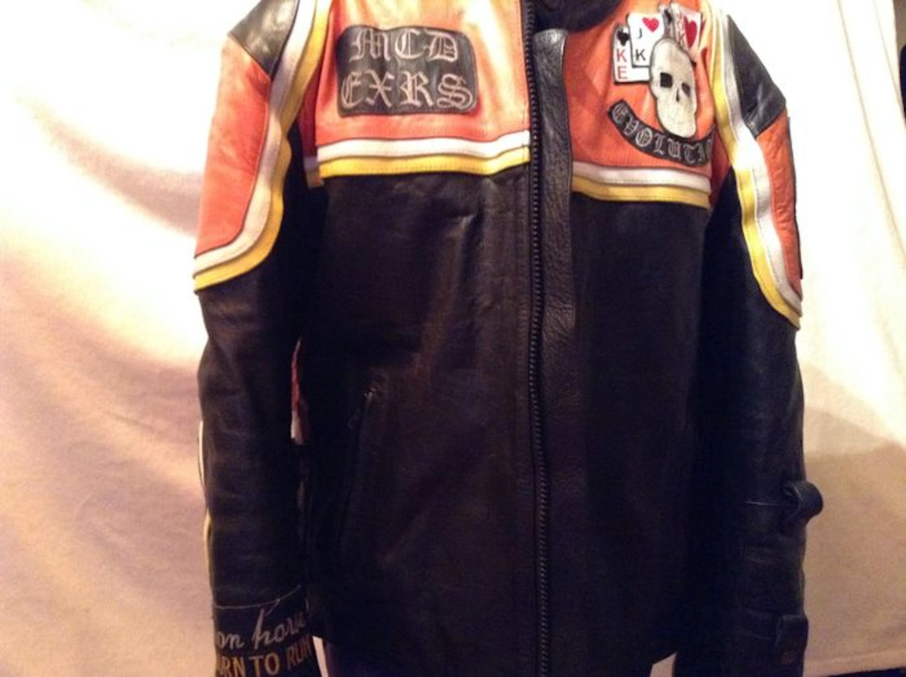 Harley-Davidson and the Marlboro Man leather motorcycle jacket like in the movie with Mickey Rourke from 1993