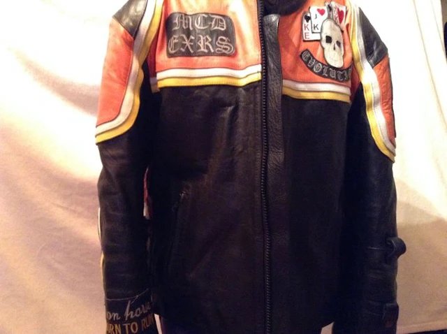 Harley-Davidson and the Marlboro Man leather motorcycle jacket like in the movie with Mickey Rourke from 1993