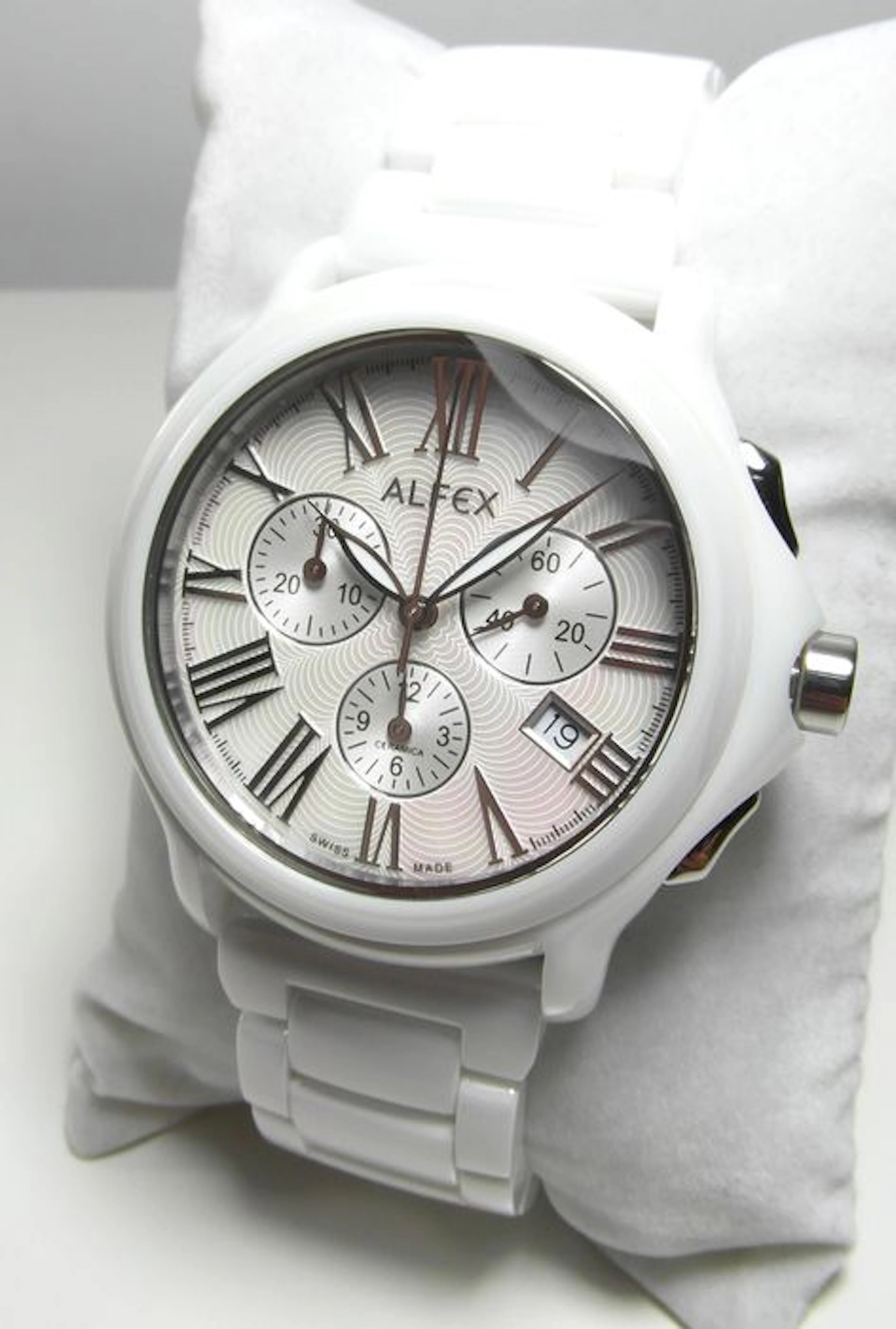 Alfex Ceramic Chronograph 5629 – Men's wristwatch – Year 2016.
