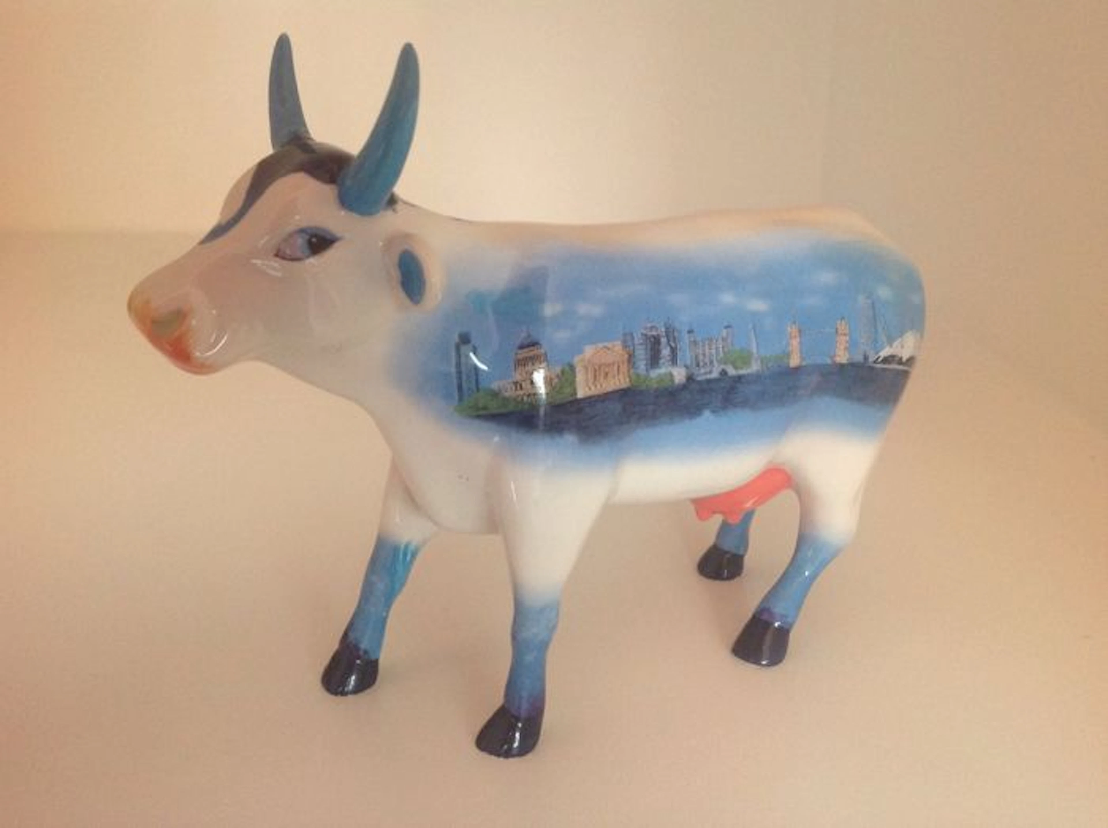Cow Parade - Monuments of London - medium - Ceramic - RETIRED and rare.