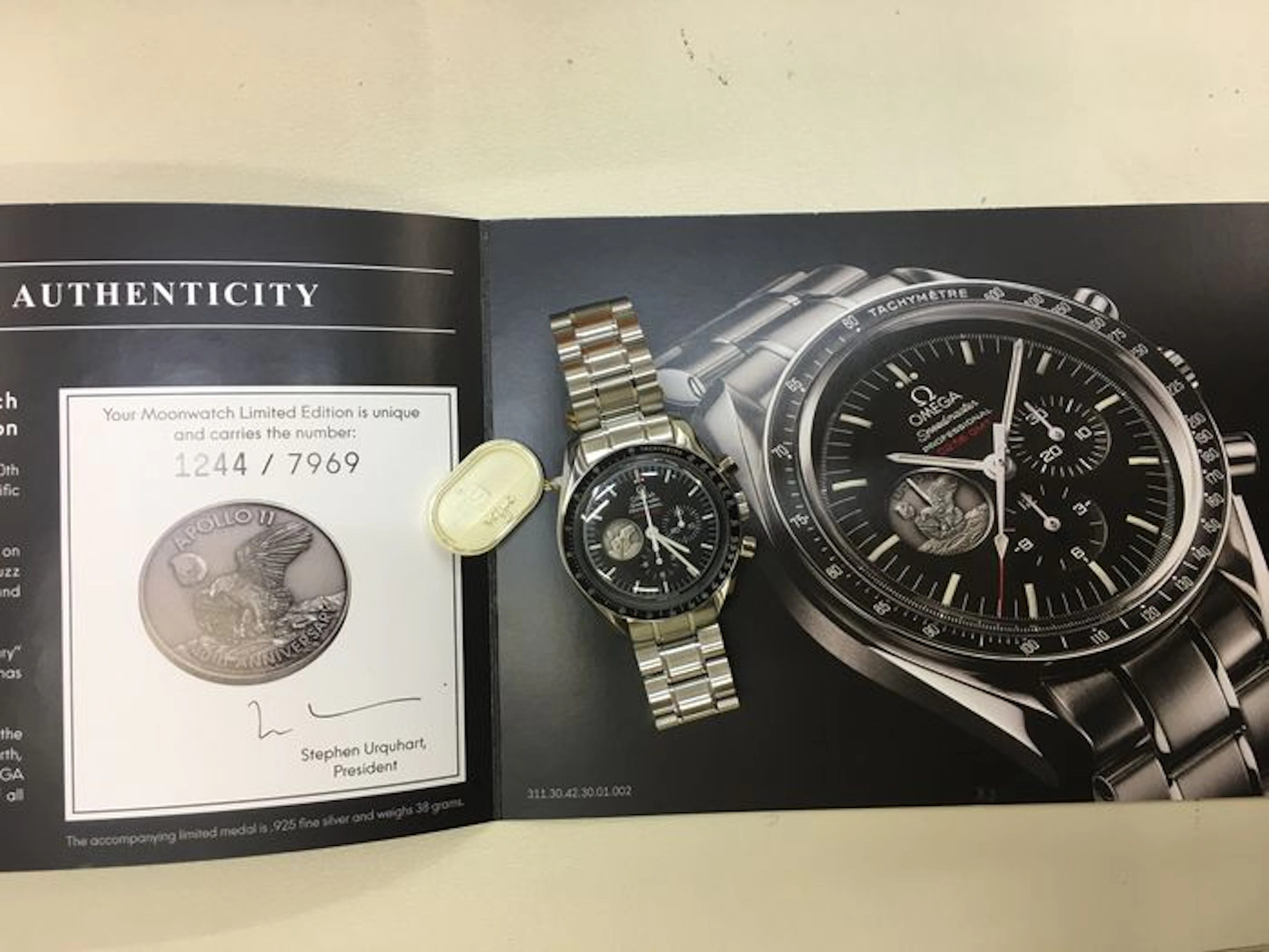 OMEGA Speedmaster Apollo 11 40TH Anniversary " NEW UNWORN "