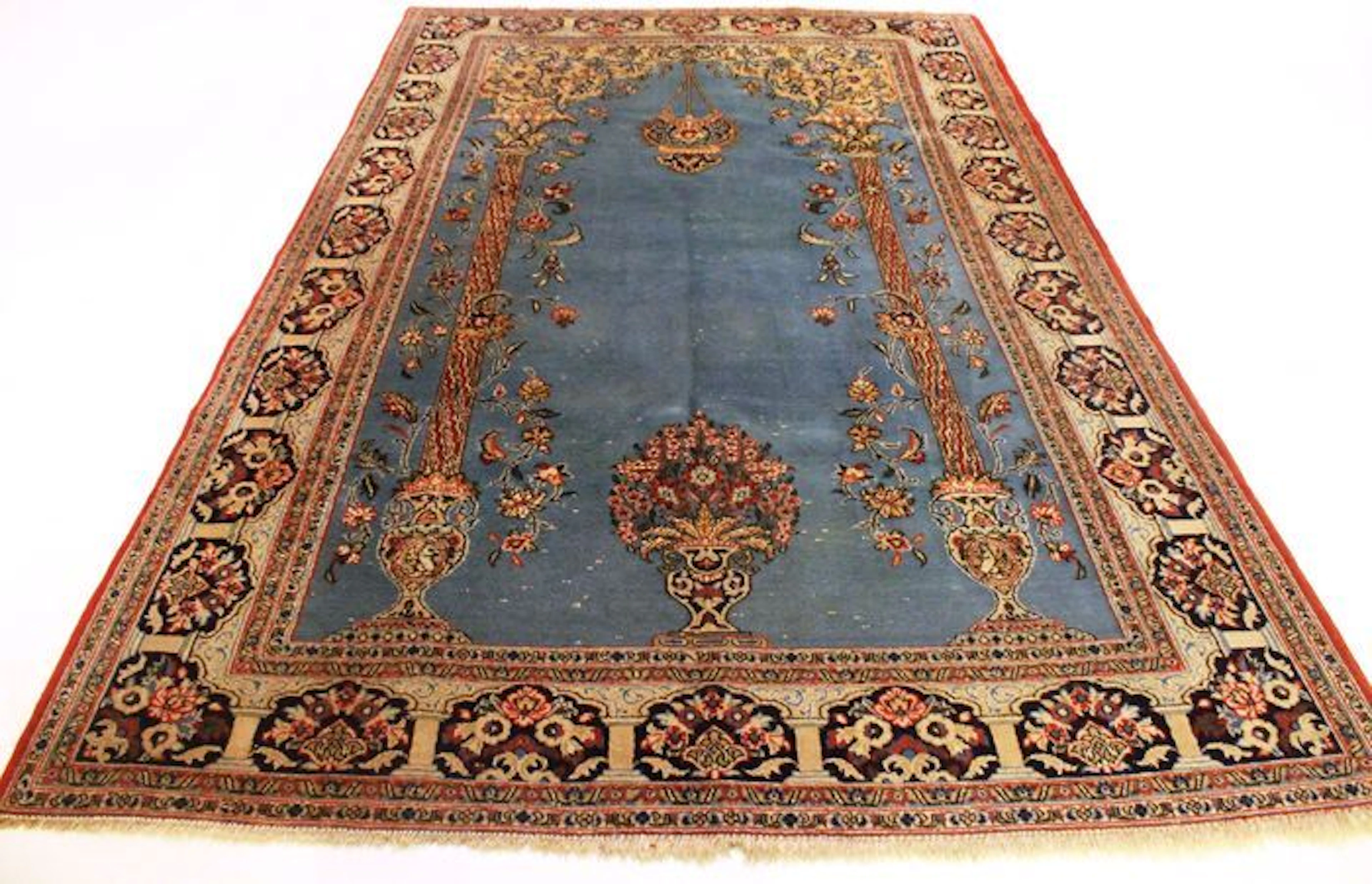 Valuable Persian carpet, Ghom with silk.