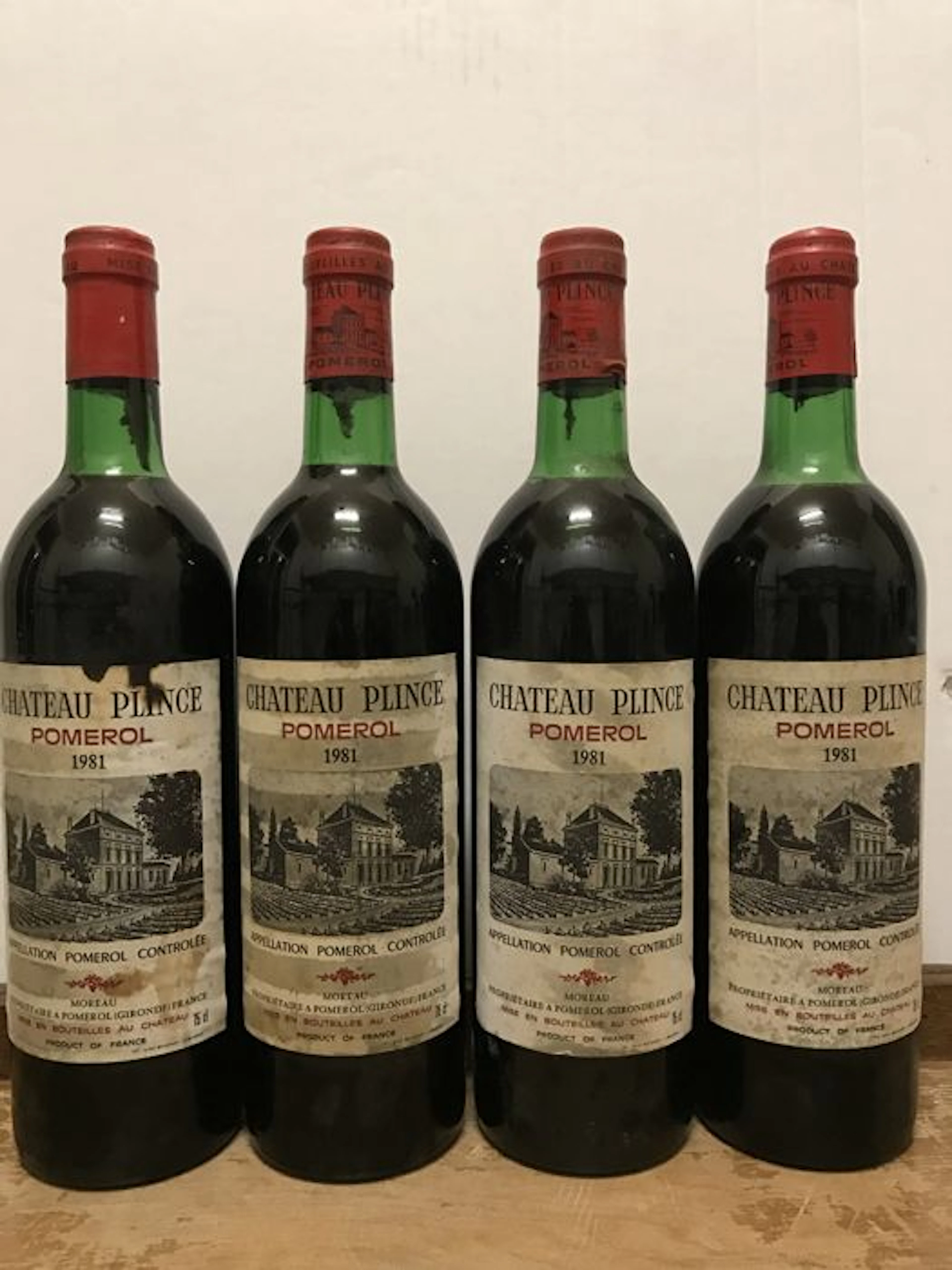 1981 Château Plince, Pomerol – 4 bottles in total