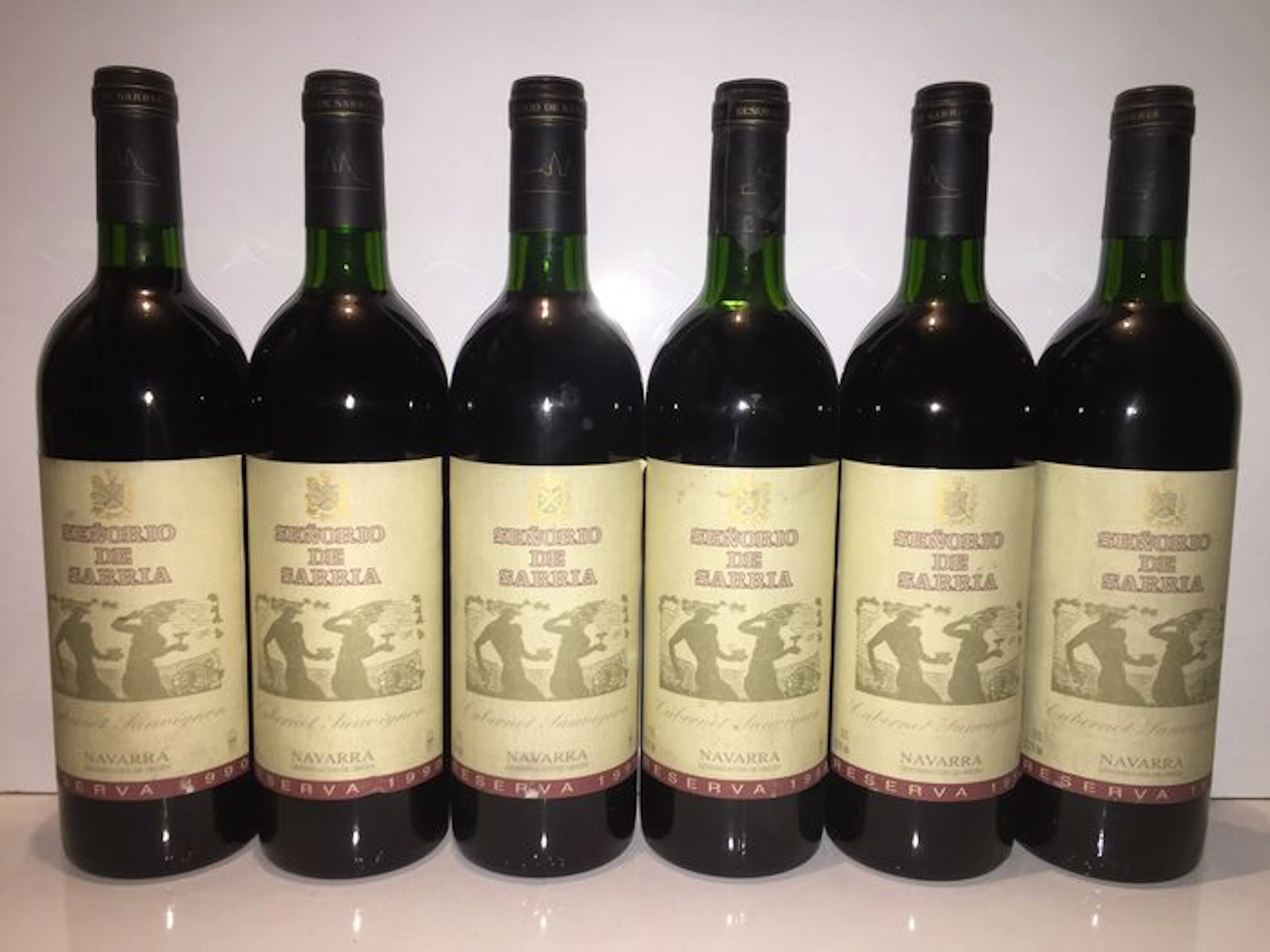 6 x Señorío de Sarría Cabernet Sauvignon Reserva 1990