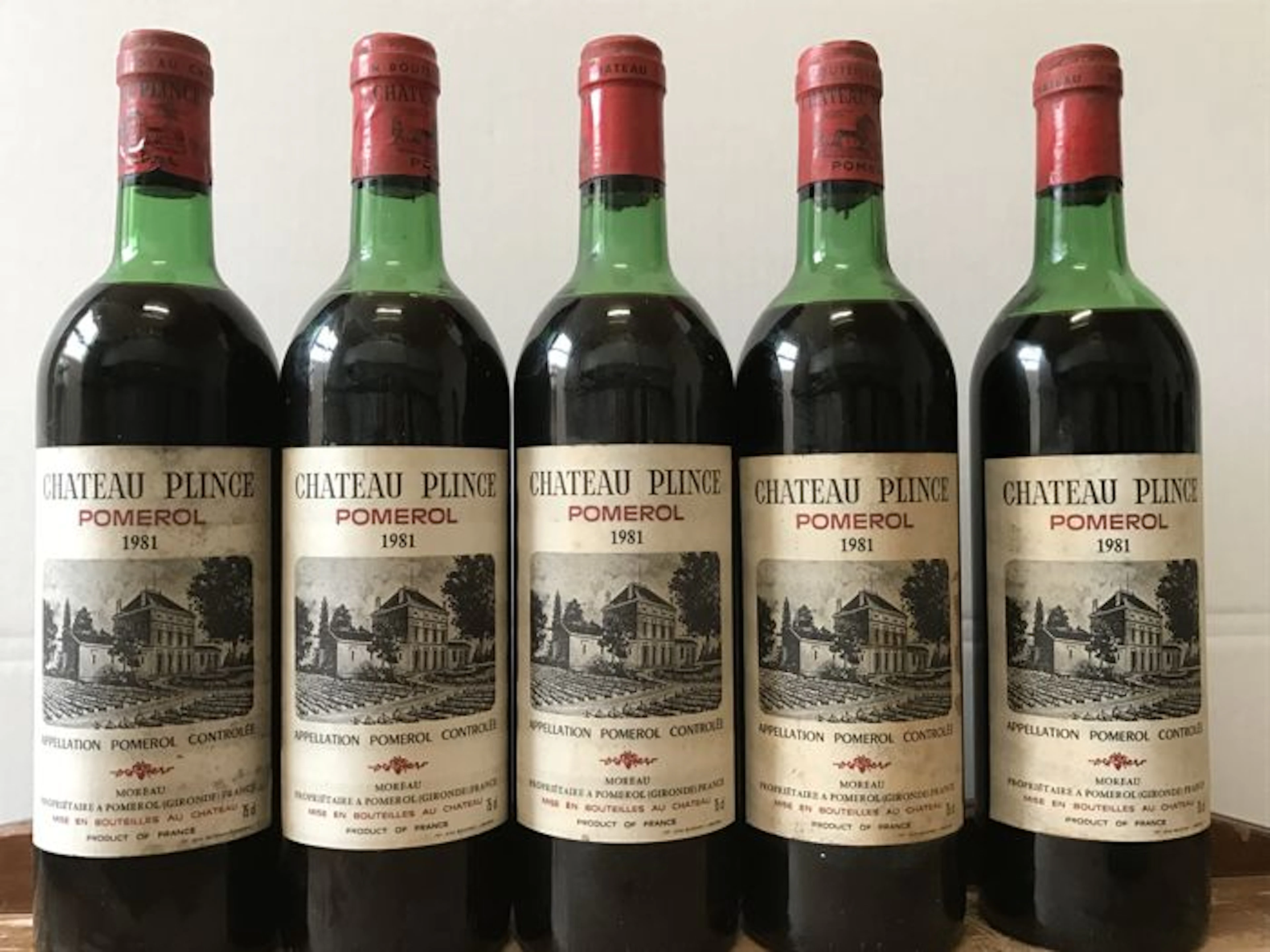 1981 Château Plince, Pomerol – 5 bottles in total
