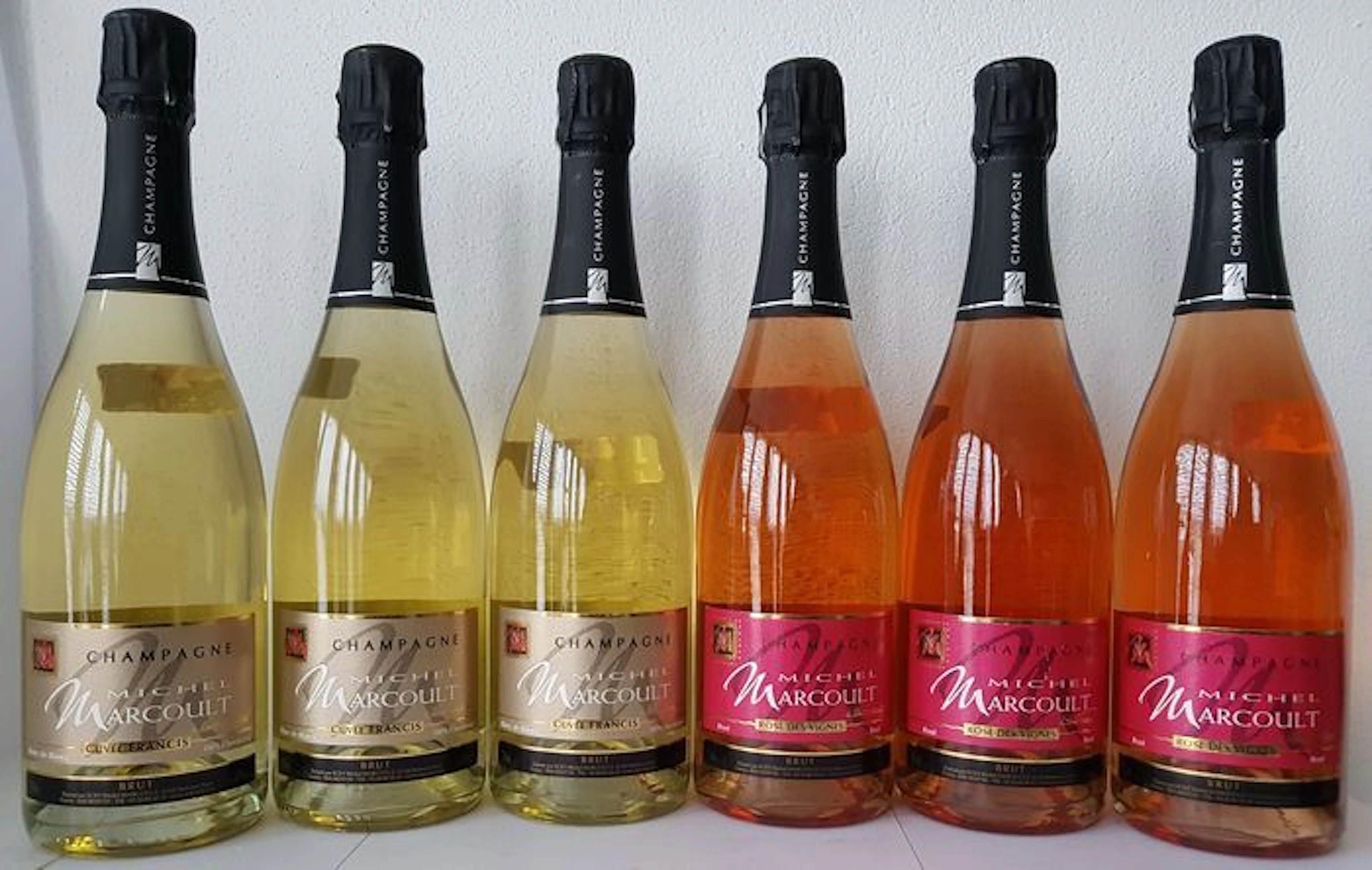 Champagne Michel Marcout - 3 x Blanc de Blancs + 3 Rose - 6 bottles (750ml)