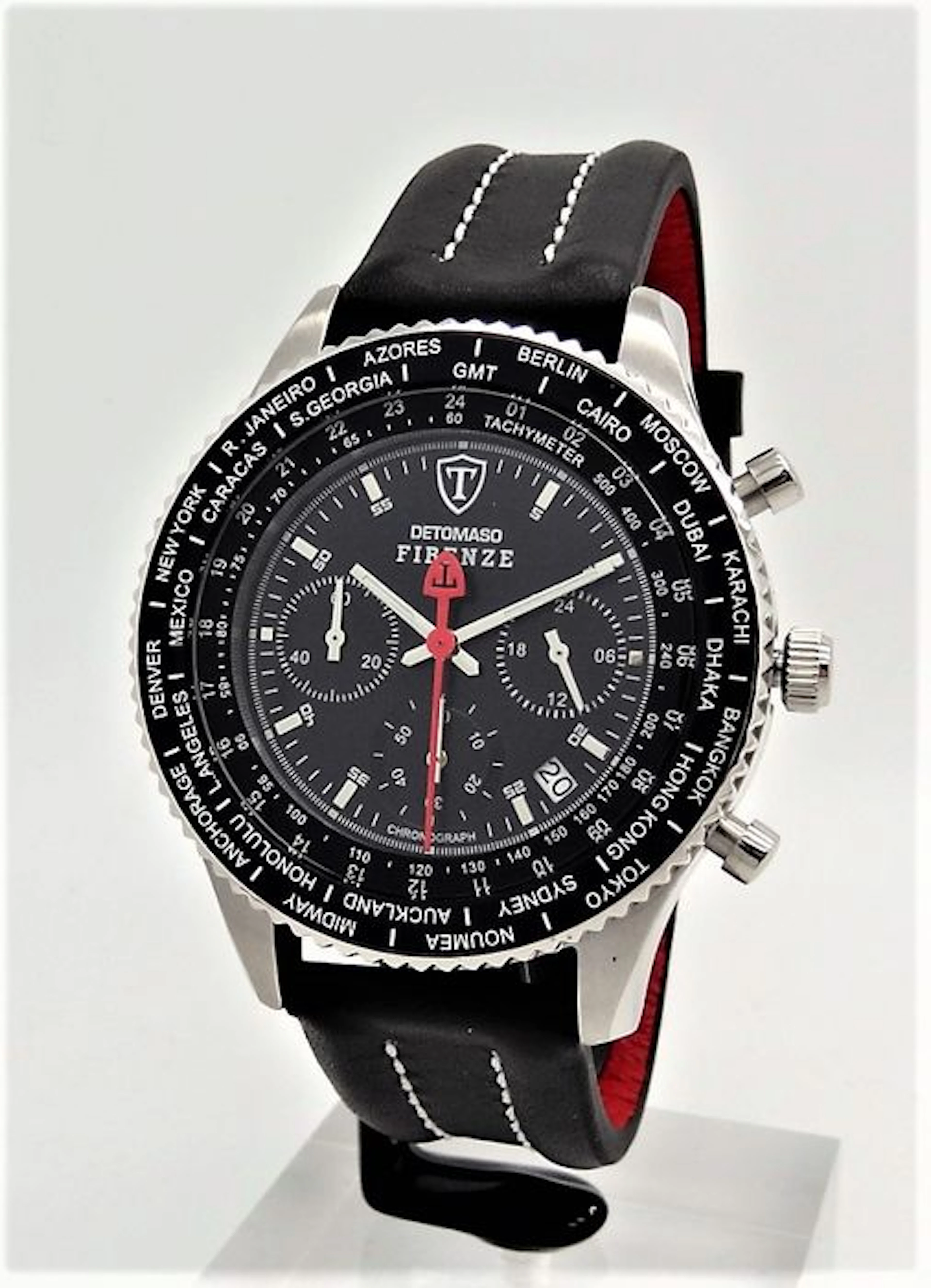 DETOMASO Firenze – men's wristwatch chronograph – stainless steel