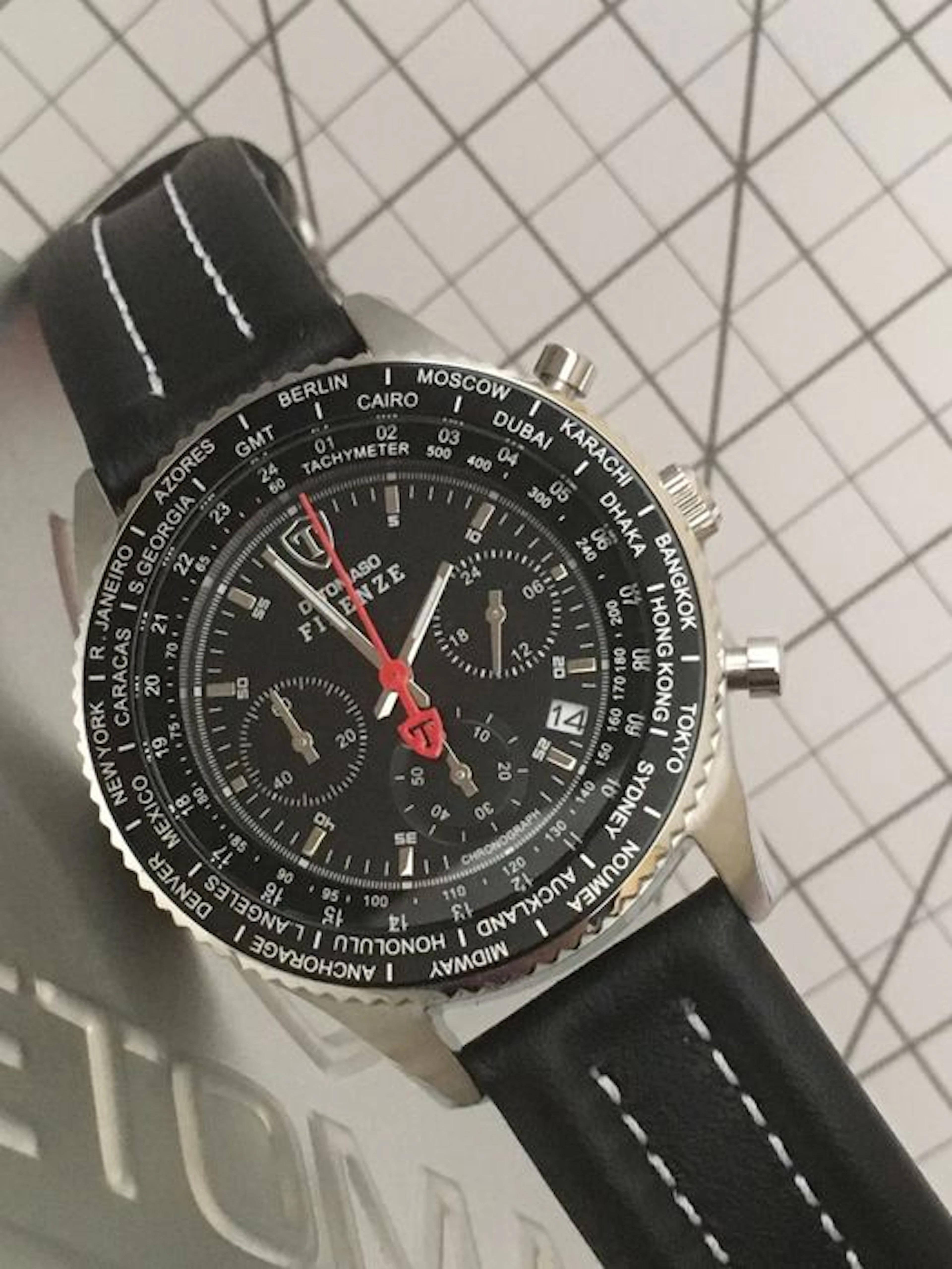 DeTomaso "Firenze" Chronograph World Time – men's wristwatch – 2016
