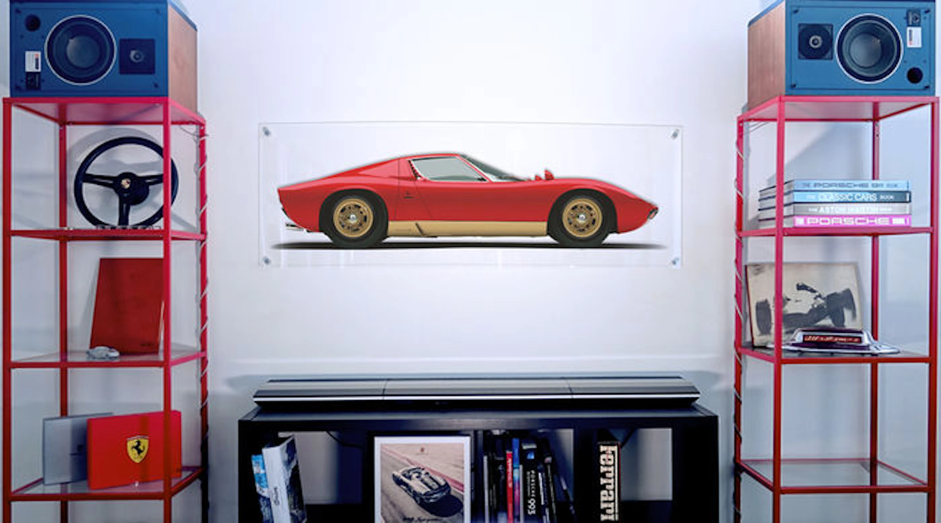Painting on plexiglass - Lamborghini Miura