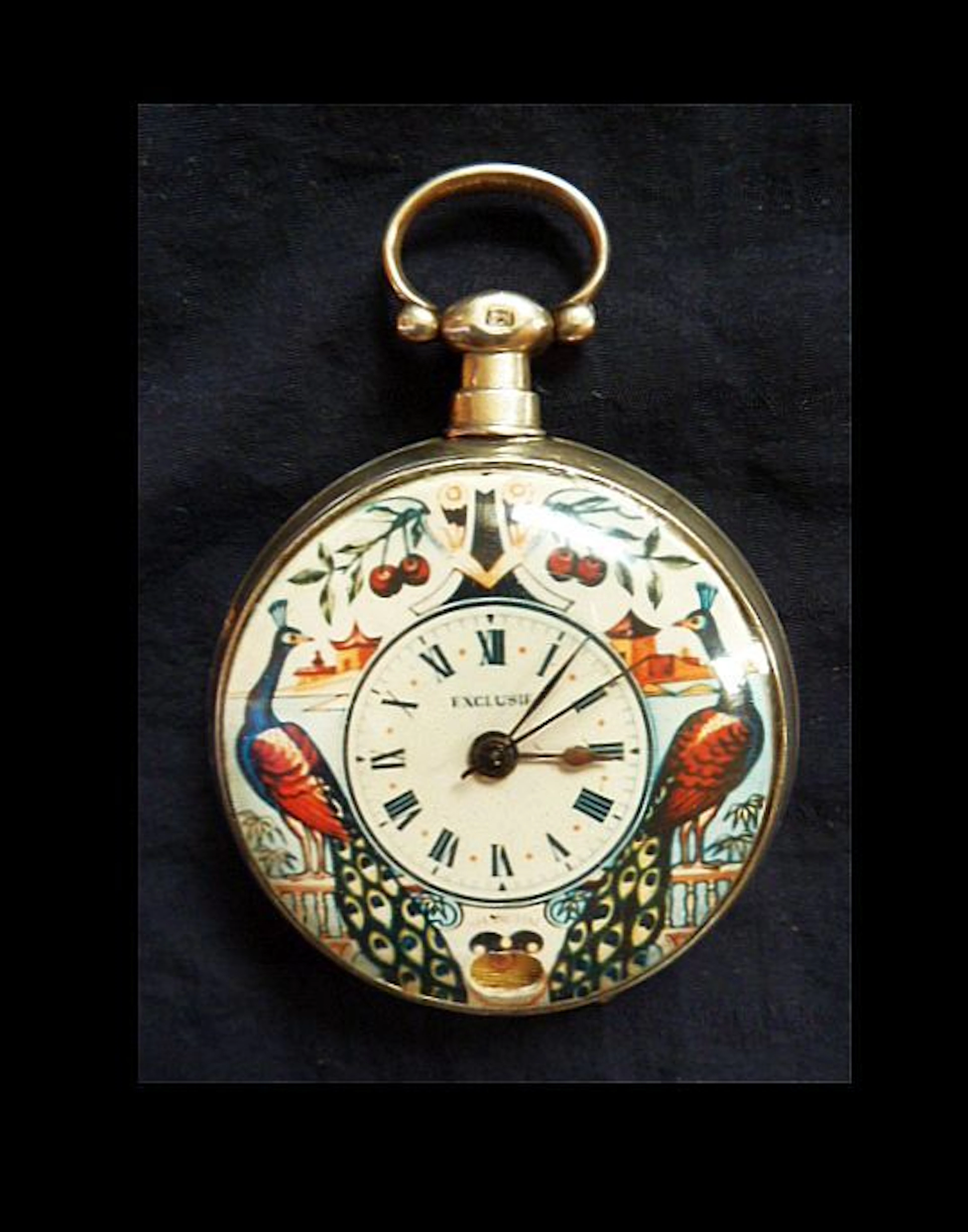 *** Rare pocket watch by Bovet -Duplex - gold-plated and fully decorated