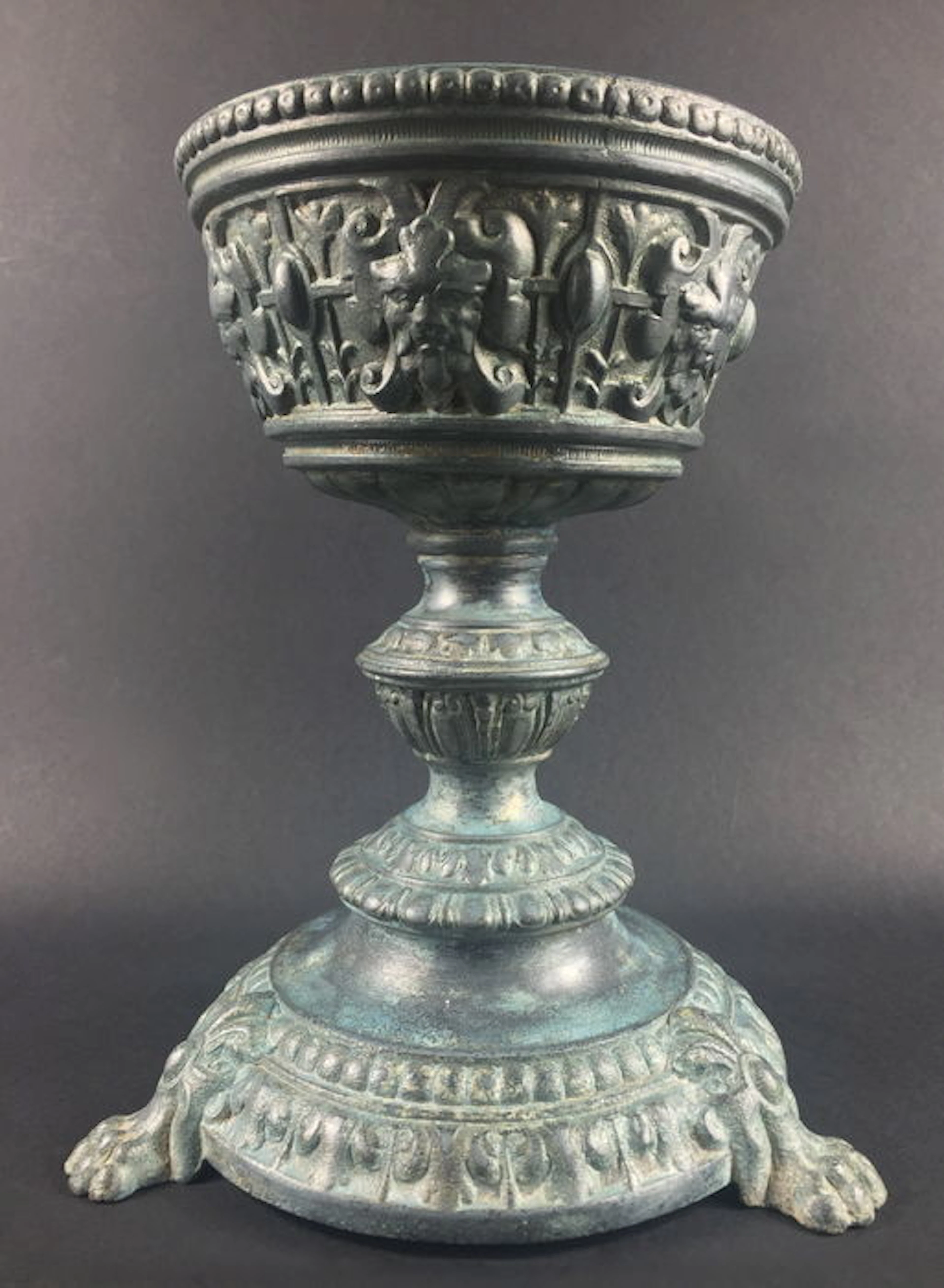 Old renaissance style bronze Chalice - France - XIX century