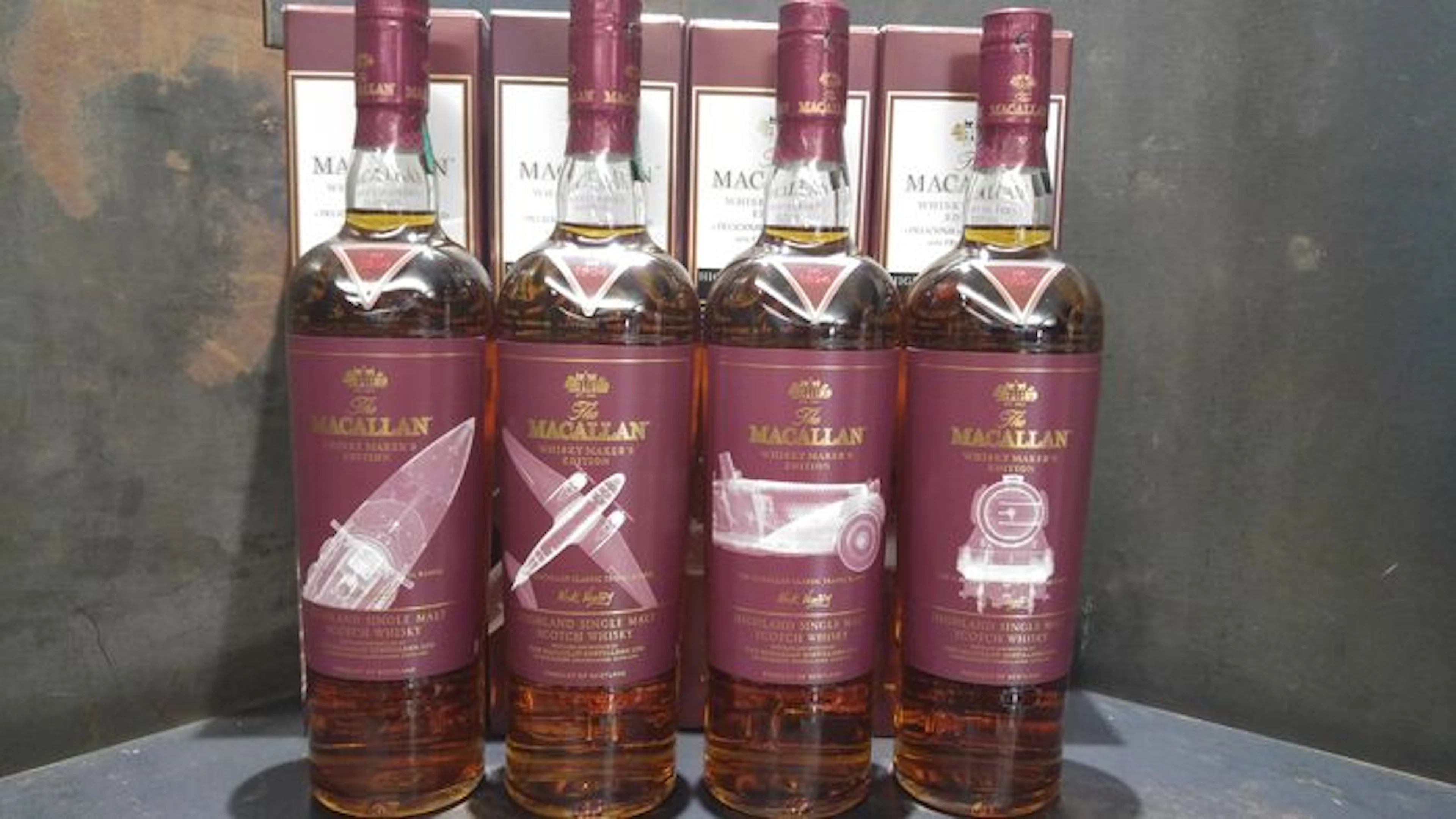 4 bottles - Macallan Whisky Maker's Edition - Nick Veasey X-Ray 2