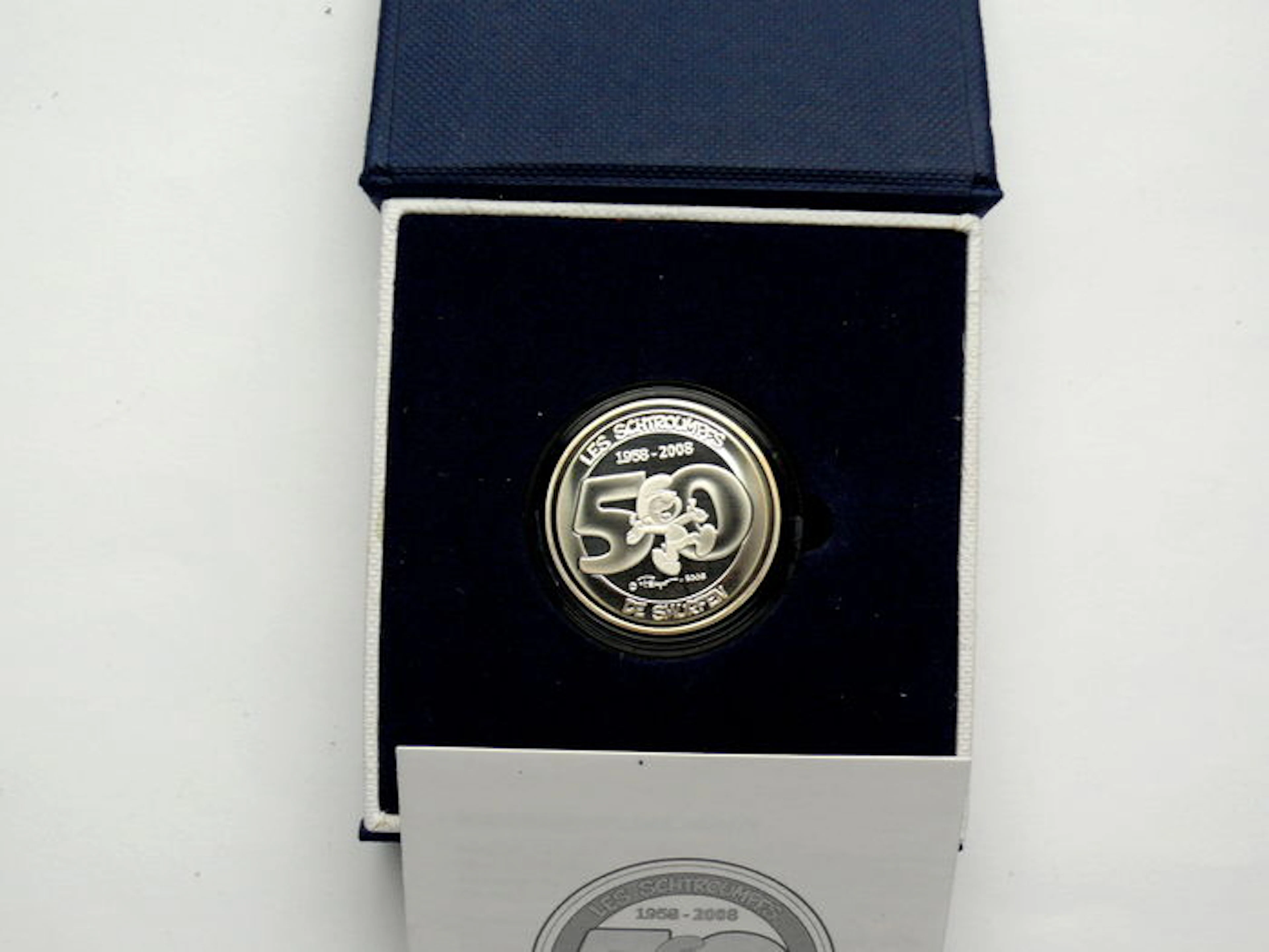Belgium - 5 Euro 2008 '50 years of smurfs' - silver