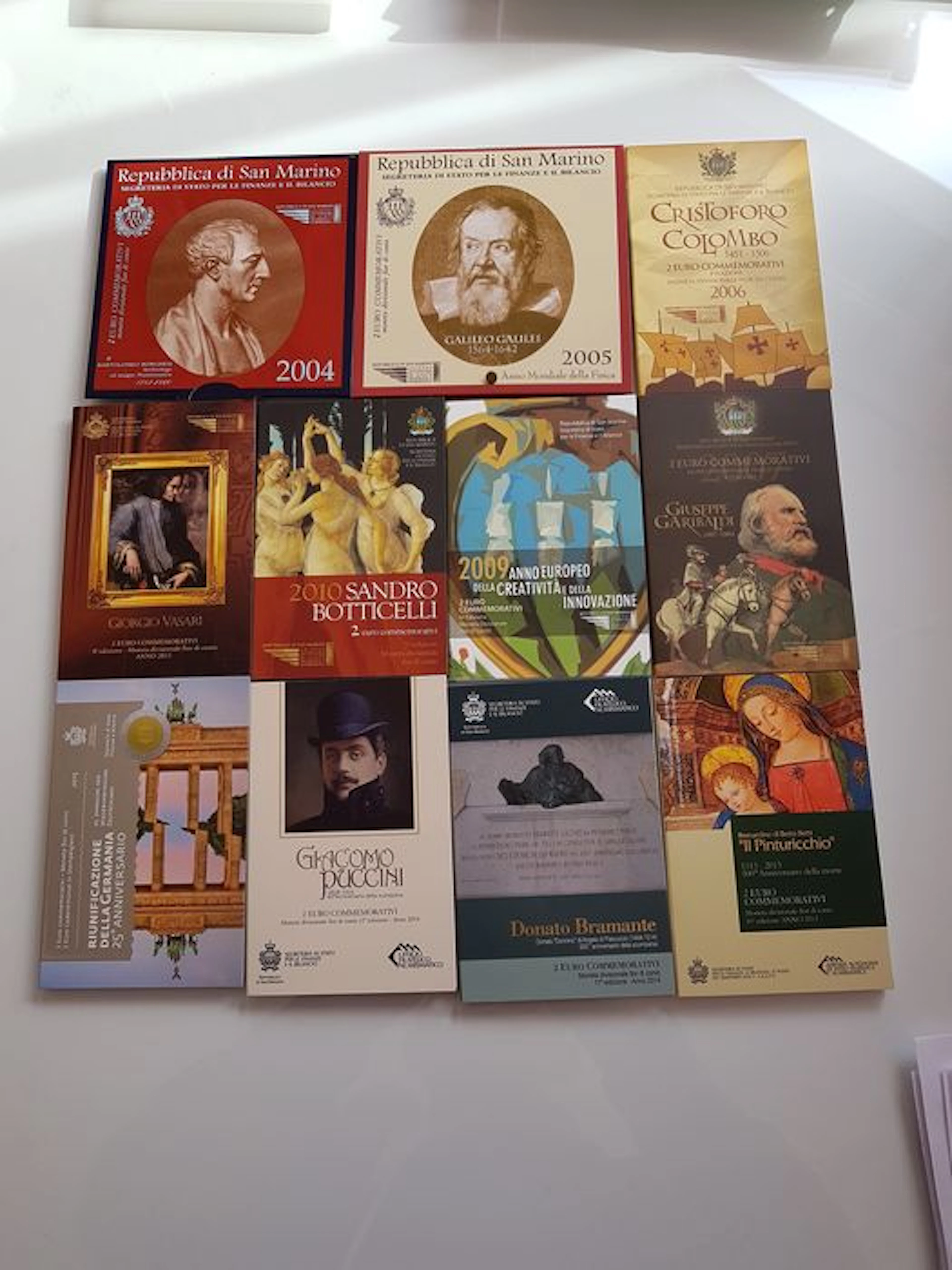 San Marino – 2 Euro 'Commemorative' 2004/2014 – Lot of 11 cases BU