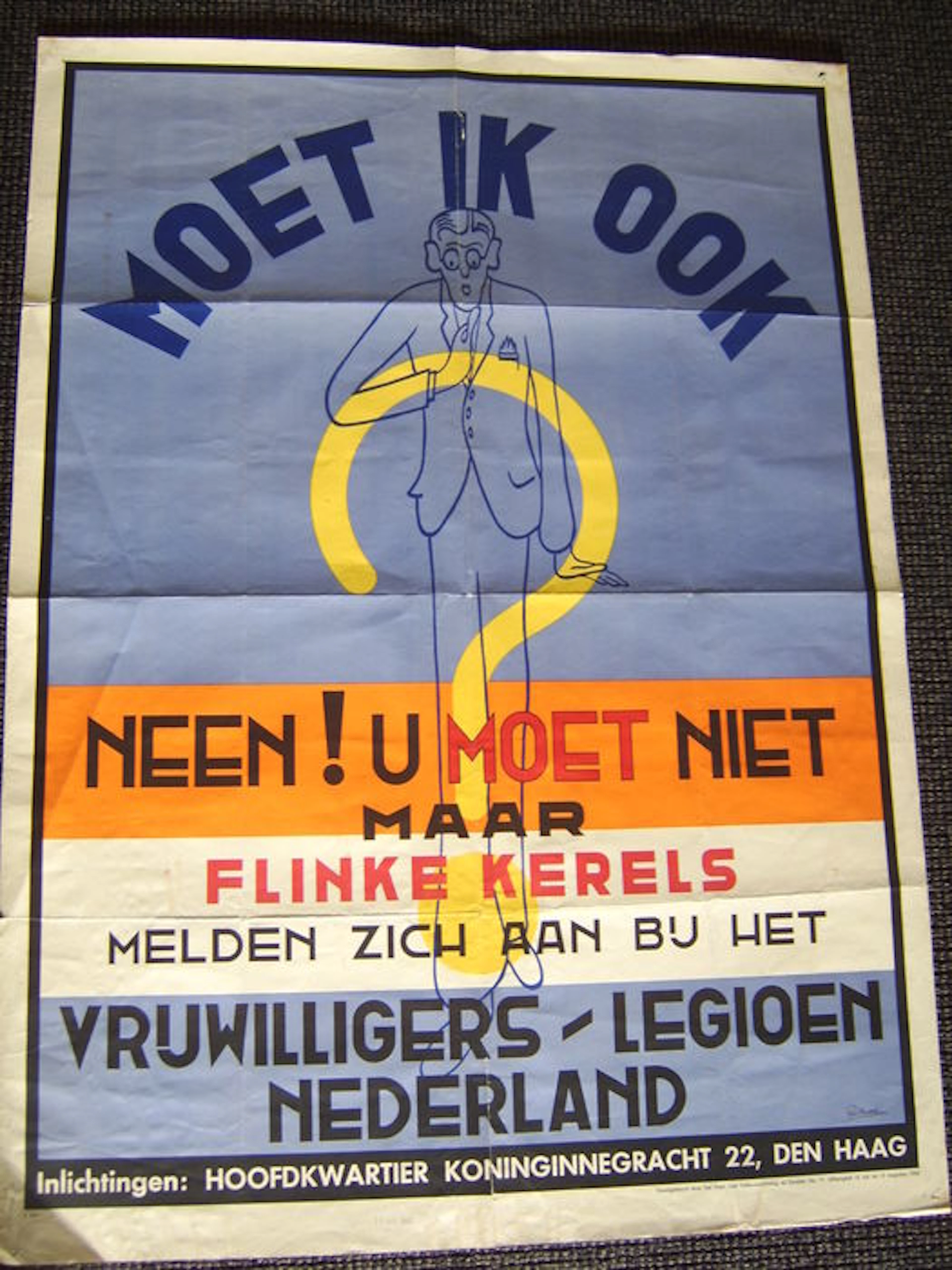Dutch SS recruitment poster “Moet ik ook?”