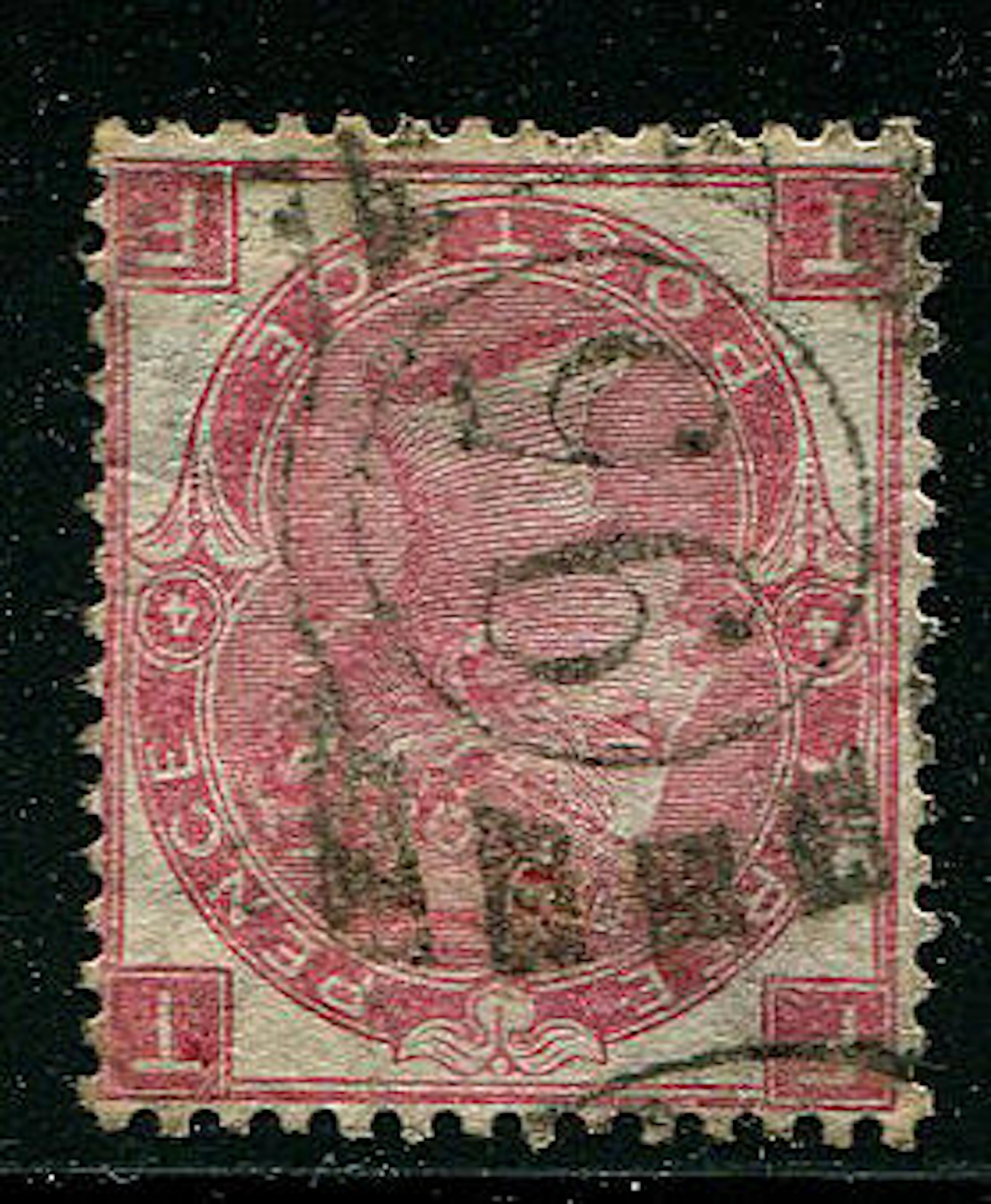 Great Britain 1865/1867 Queen Victoria - 3 pence rose plate 4, Watermark