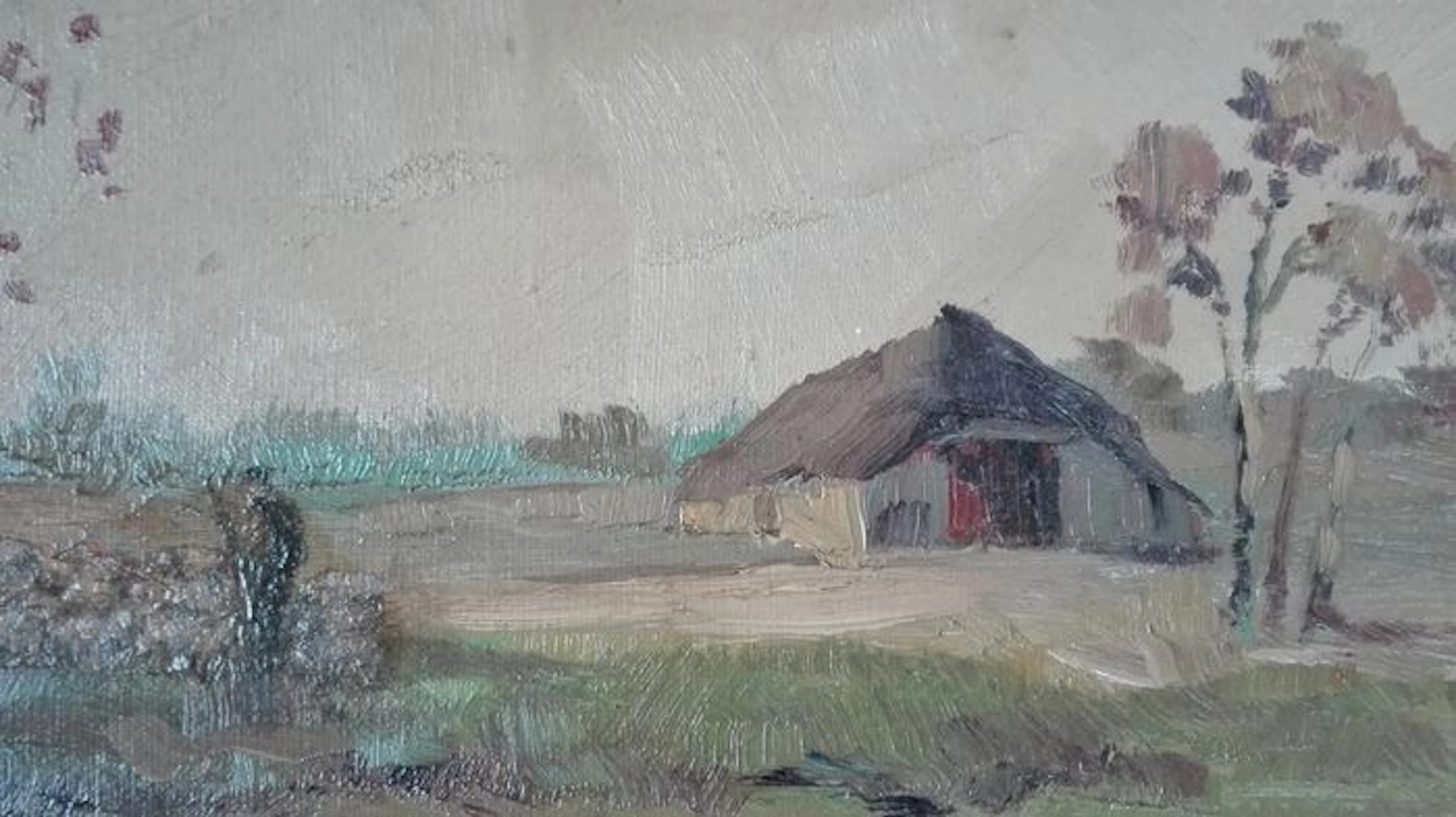 Ludwig Reymert Willem Wenckebach (1860-1939)-dune landscape with small farm.