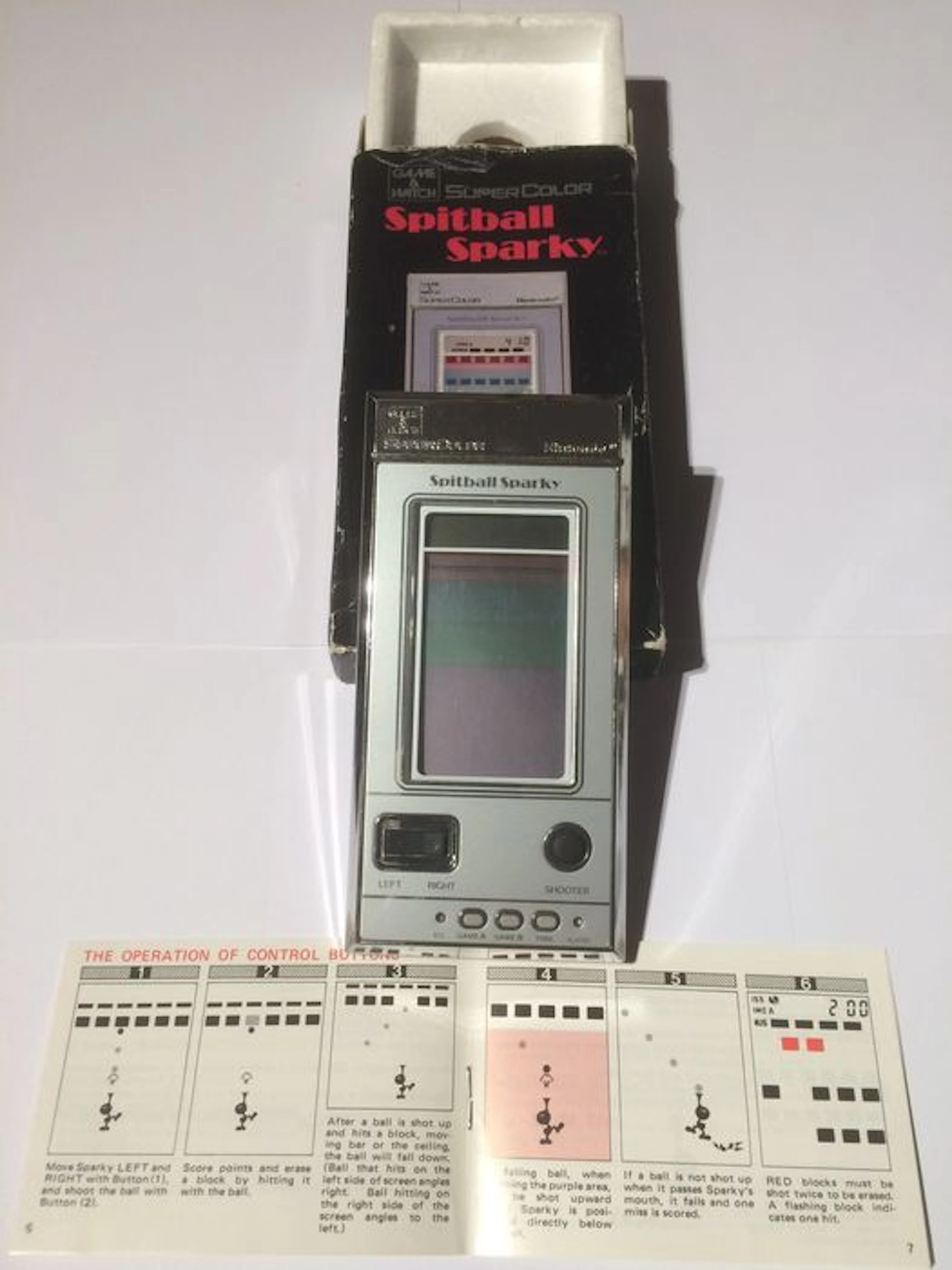 Nintendo Game & Watch Spitball Sparky BU-201