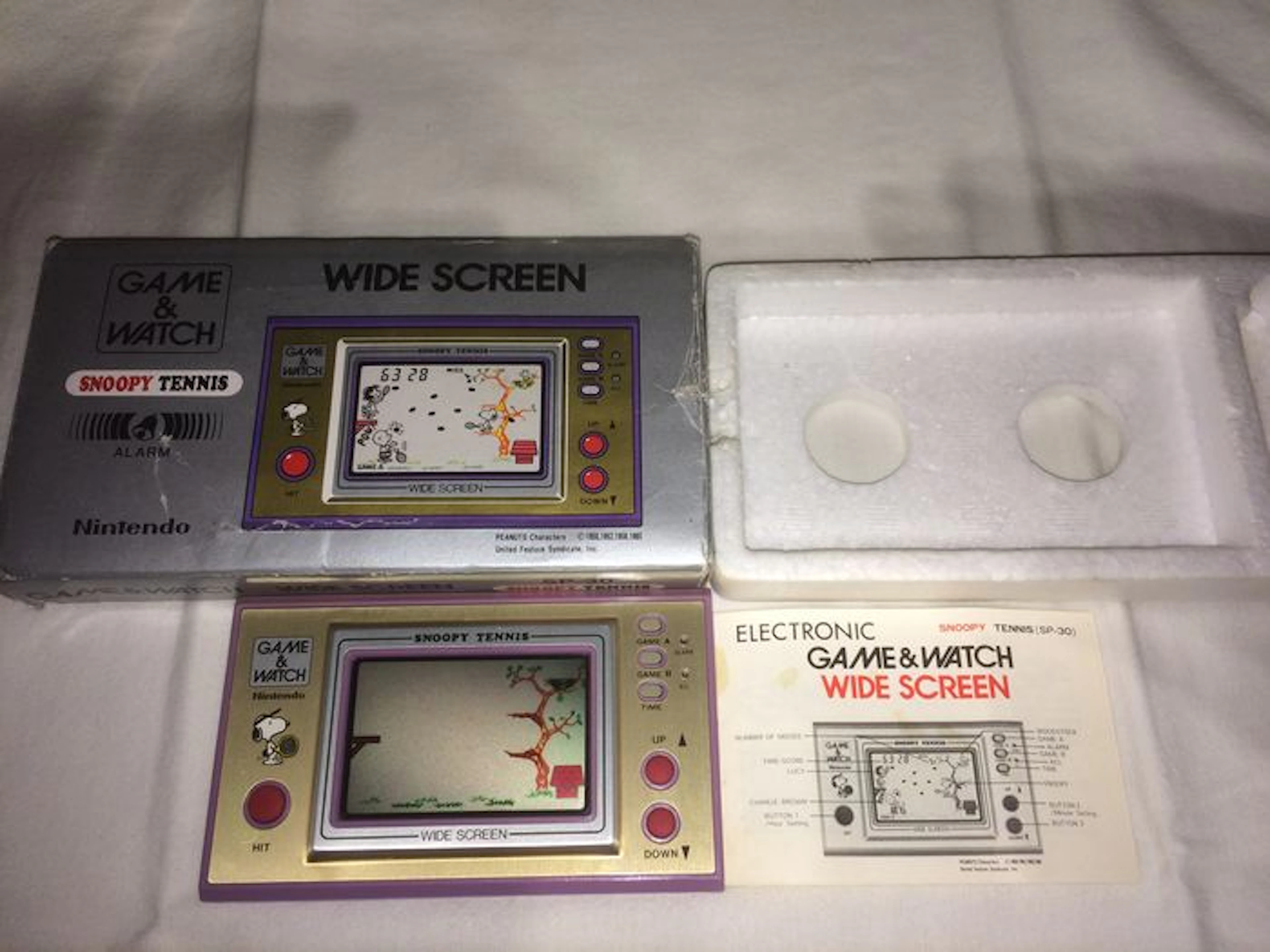 Nintendo Game & Watch Snoopy Tennis SP-30 - Widescreen series