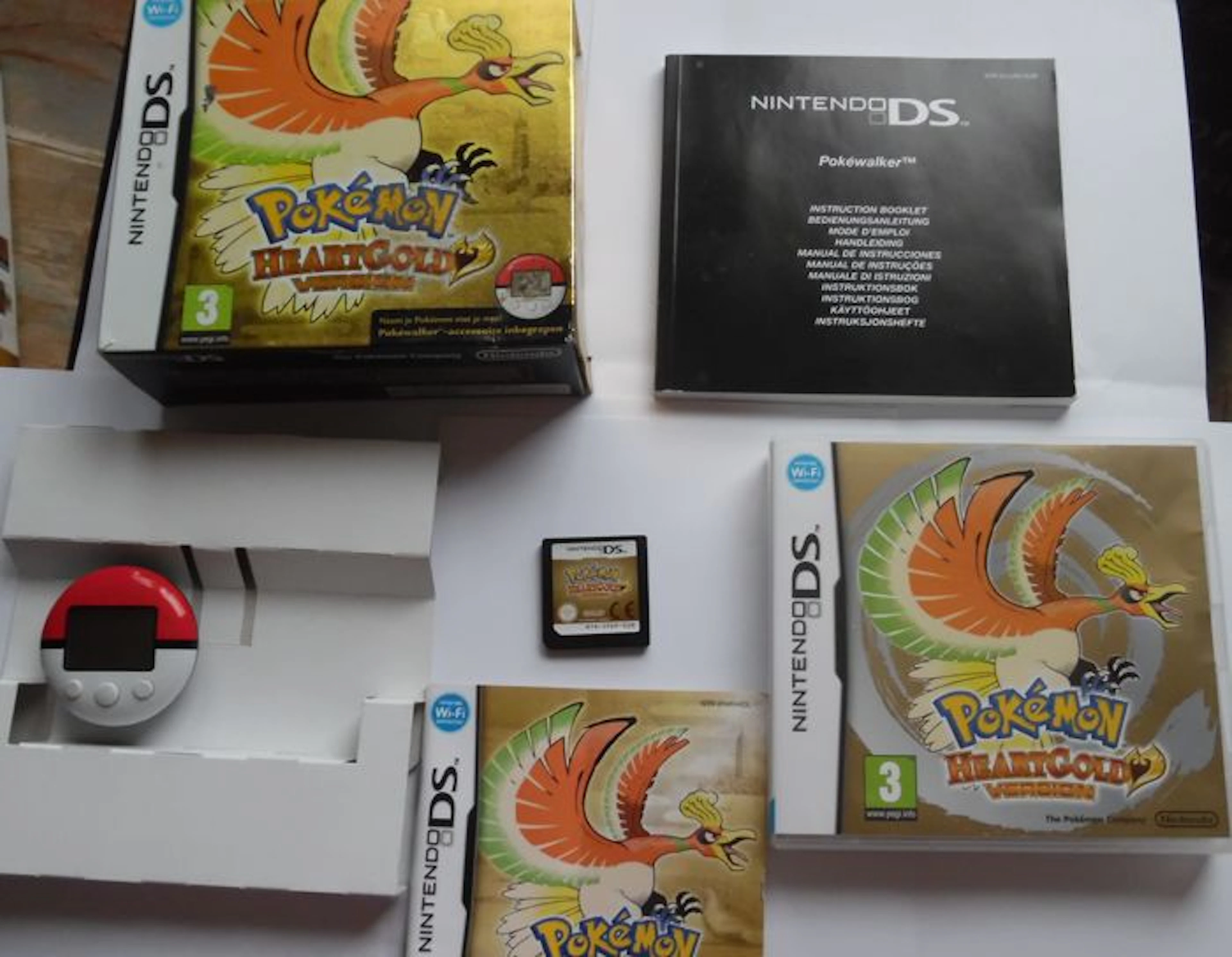 DS Pokémon heartgold version incl. pokéwalker in box with manual