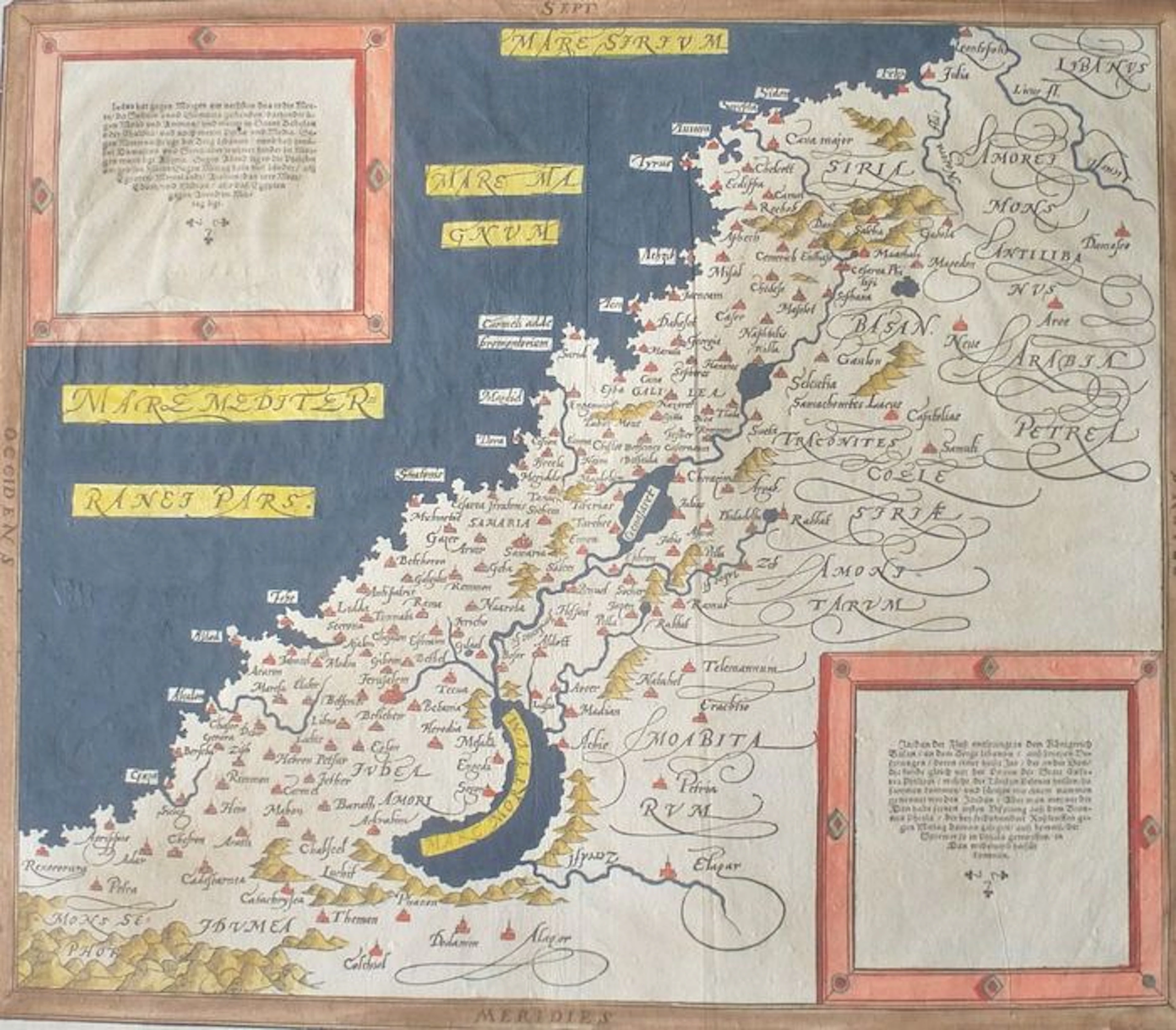 Holy Land; S. Münster / H. Petri - Das Heilig Landt mit Ausztheilung