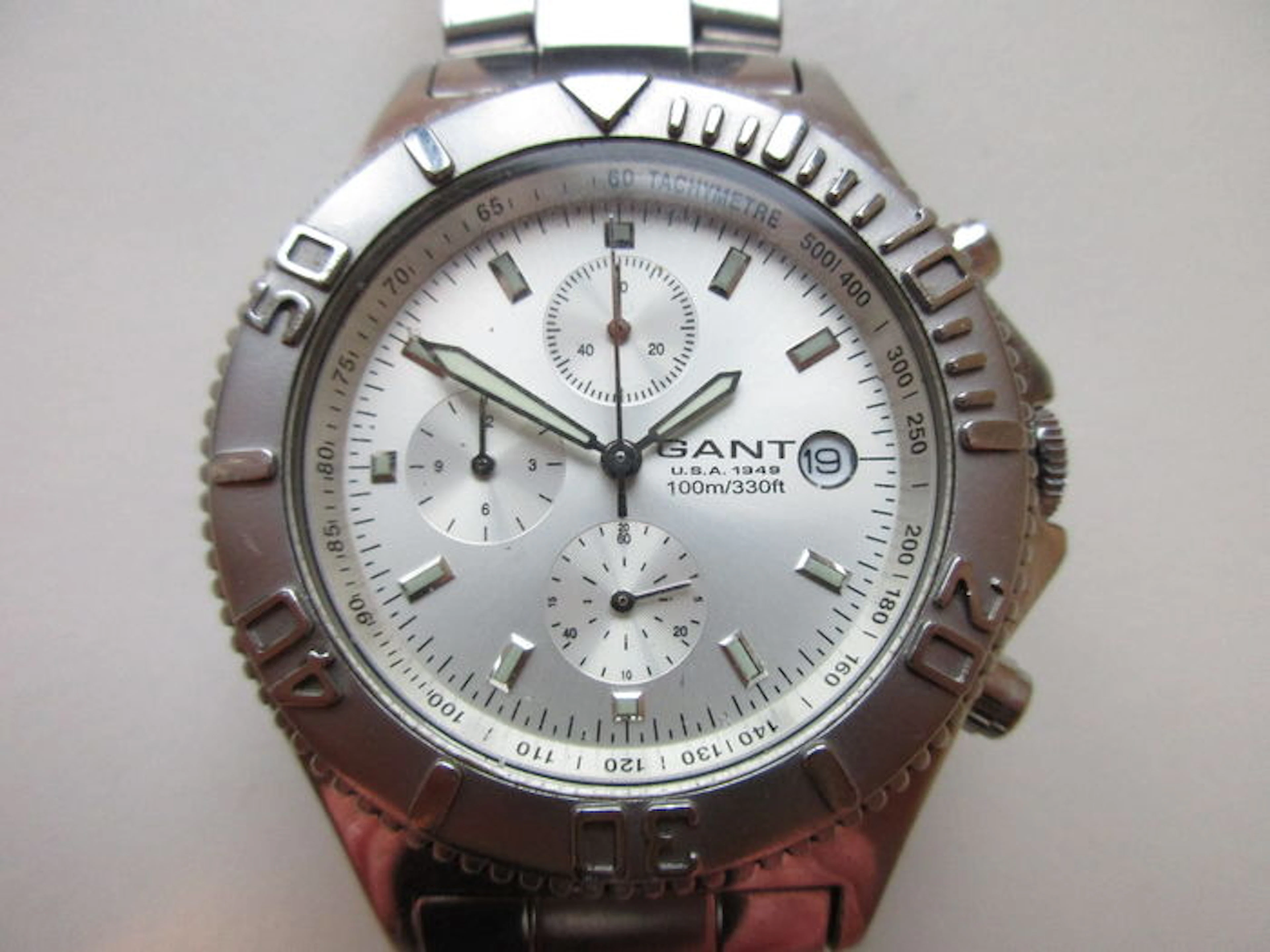 Gant U.S.A. chronograph Ref. SC-5, steel men's wristwatch, ca. 2010